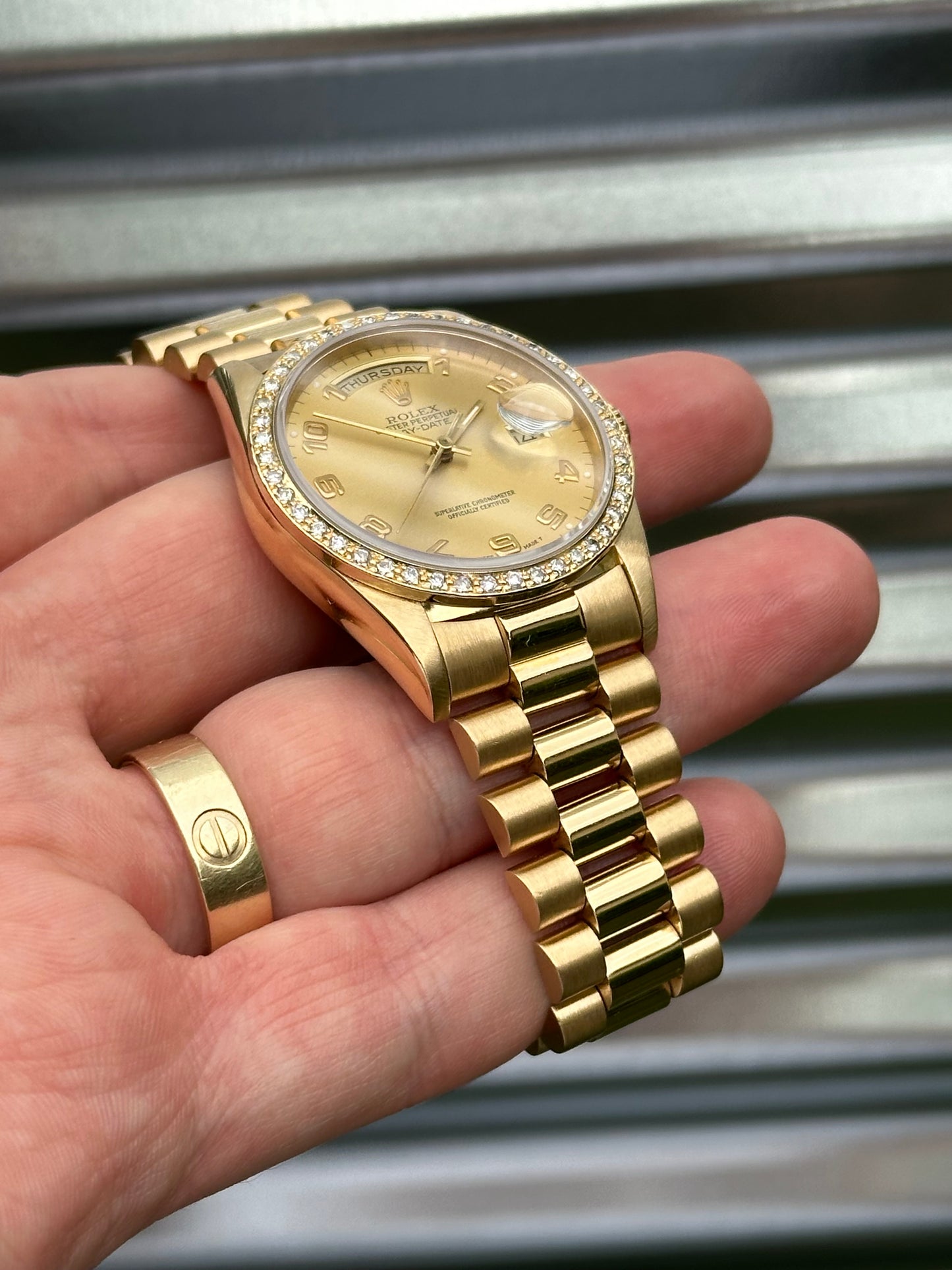 Rolex Day-Date 36mm Ref:18238 Double Quickset Box & Papers