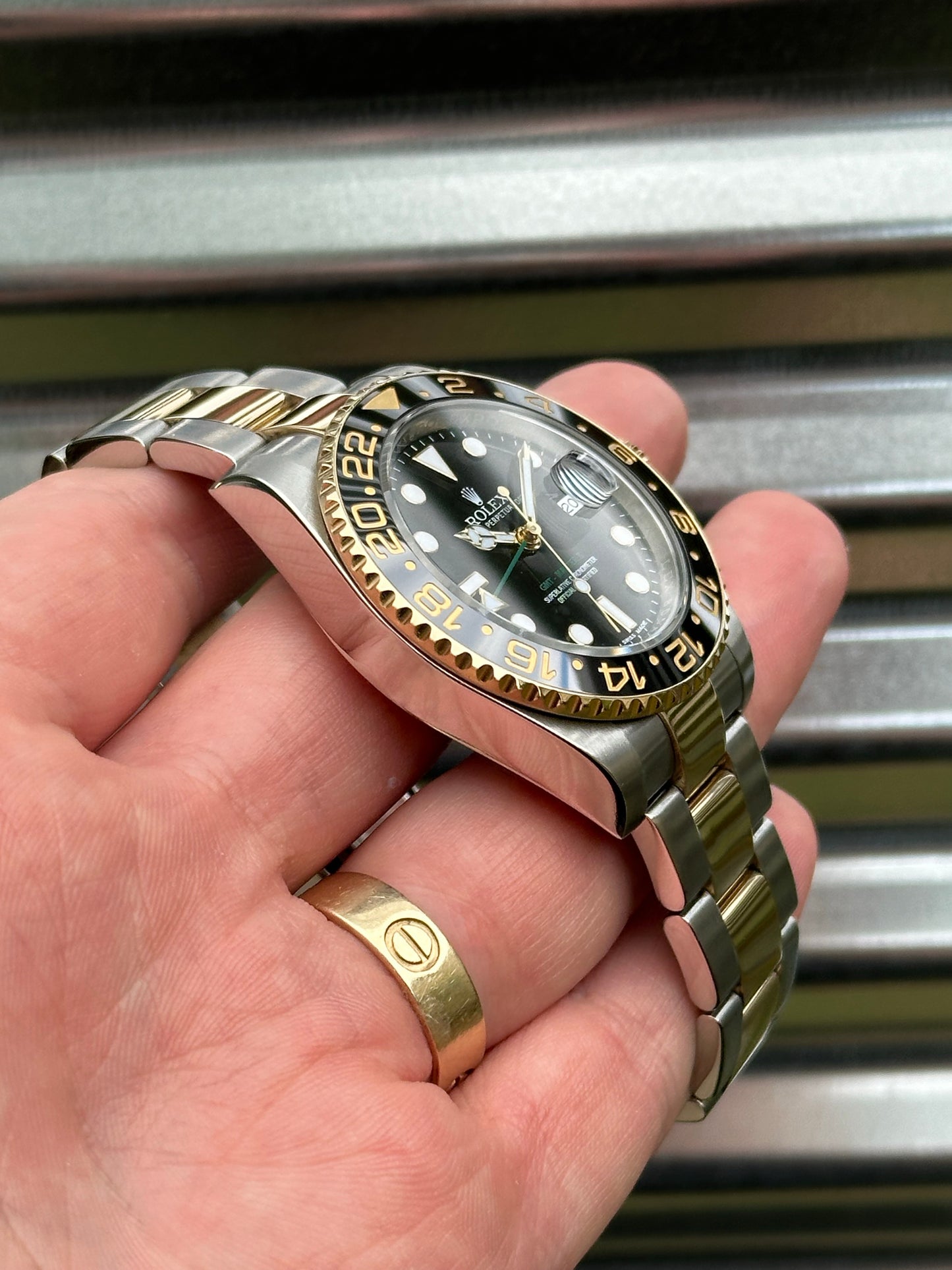 Rolex GMT Master II 40mm Ref.116713LN Watch & Card