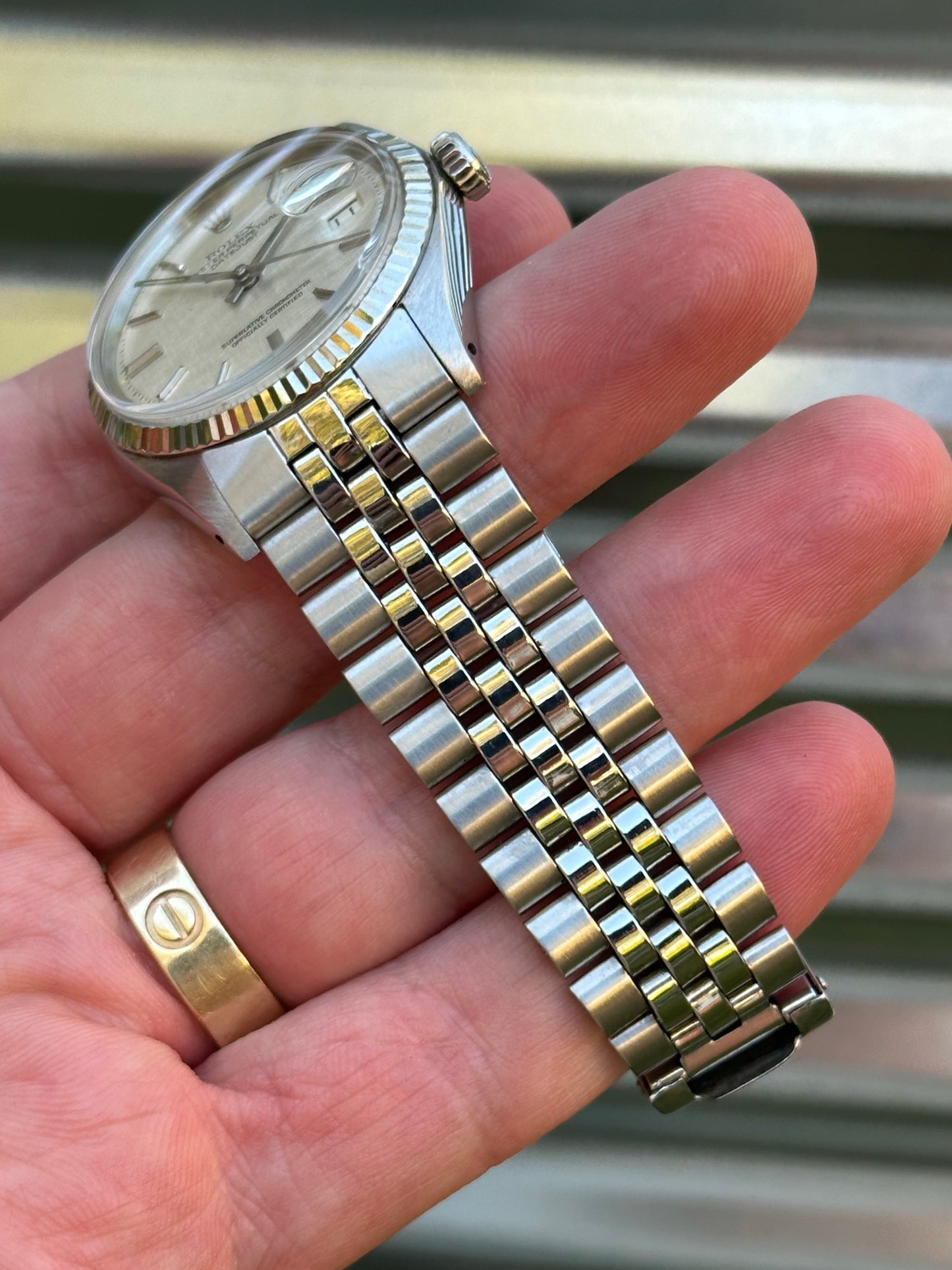 Rolex Datejust 36mm Ref.1601 “Linen Dial” Watch Only