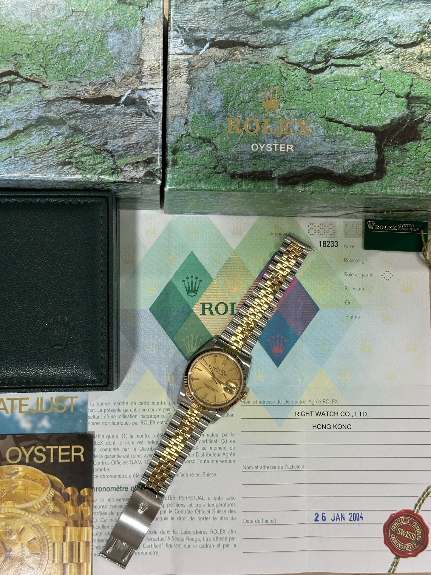 Rolex Datejust 36mm Ref.16233 Box & Papers