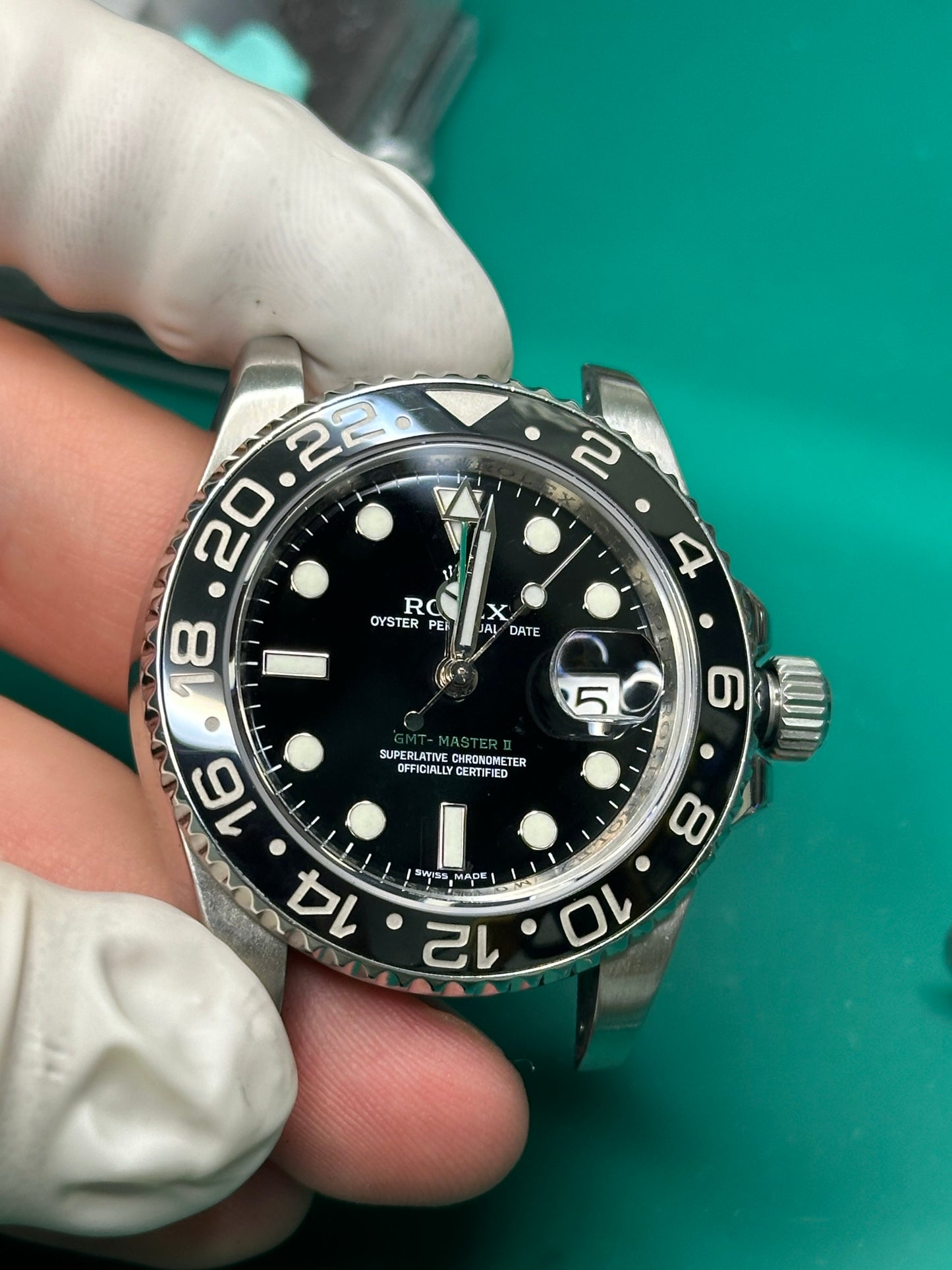 Rolex GMT Master II “Green Arrow” 40mm Ref.116710LN Watch with Card