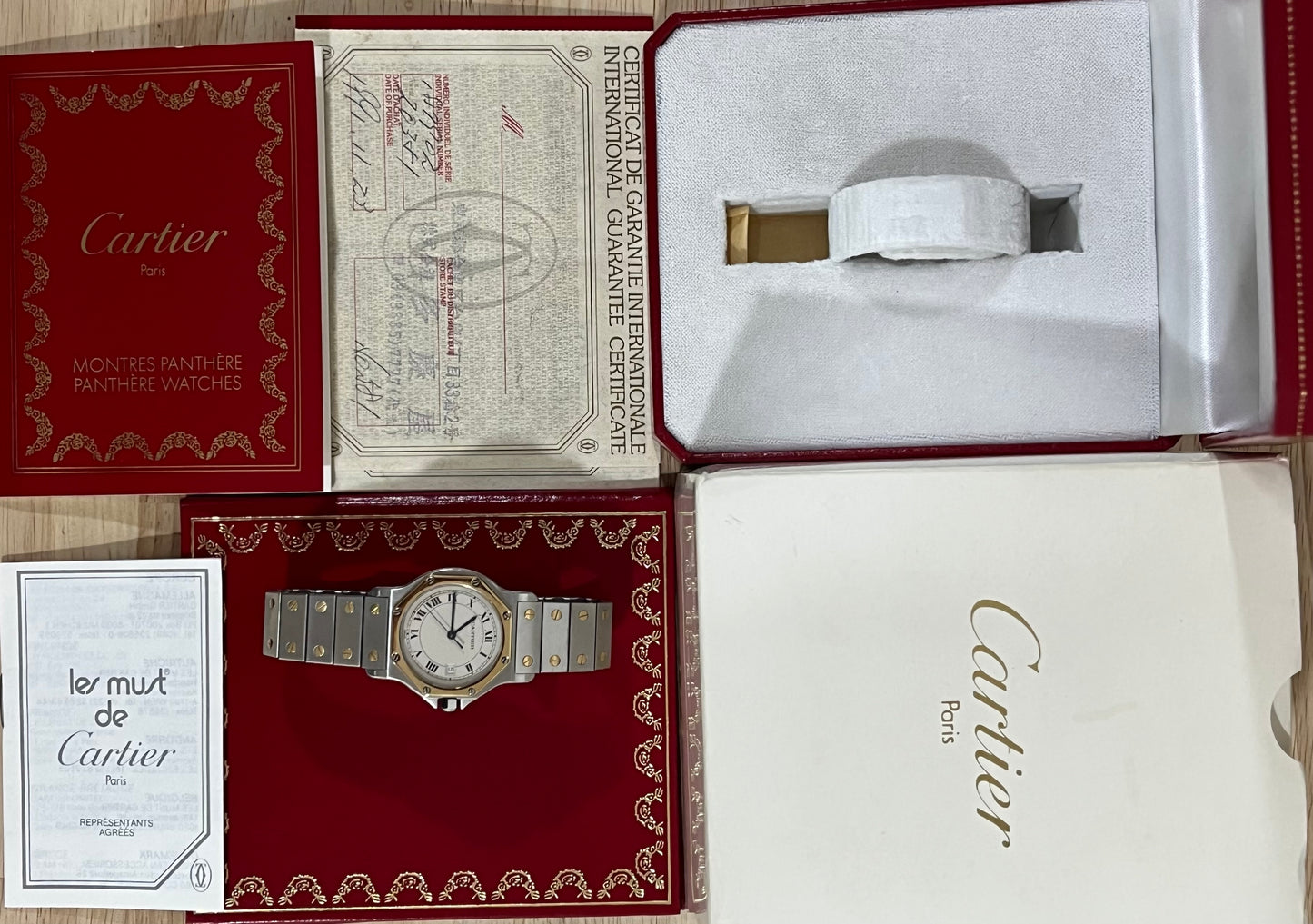 Cartier Santos Octagon Ref.187902 Quartz Box & Papers