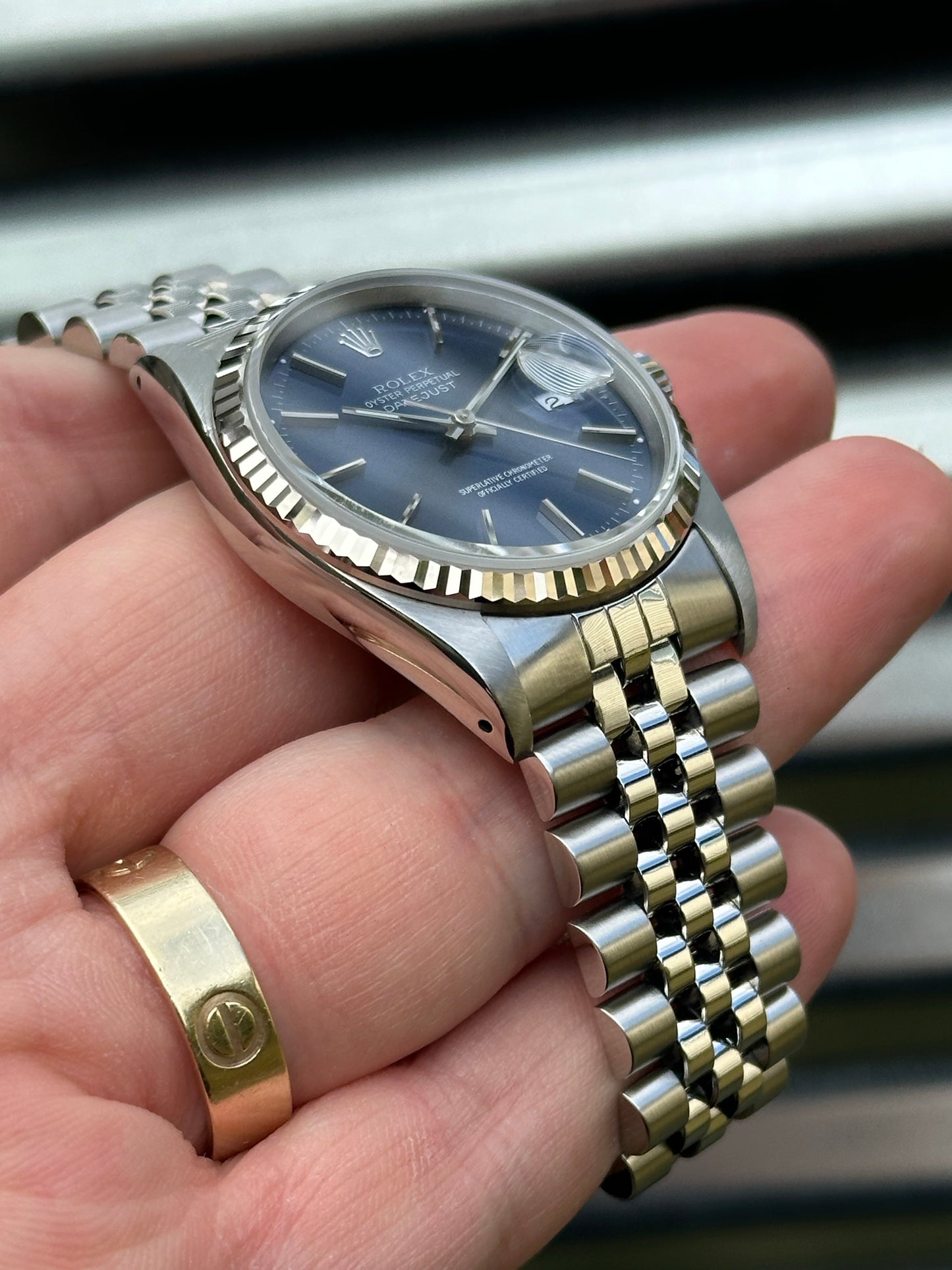 Rolex Datejust 36mm Ref.16234 “Blue Dial” Watch Only