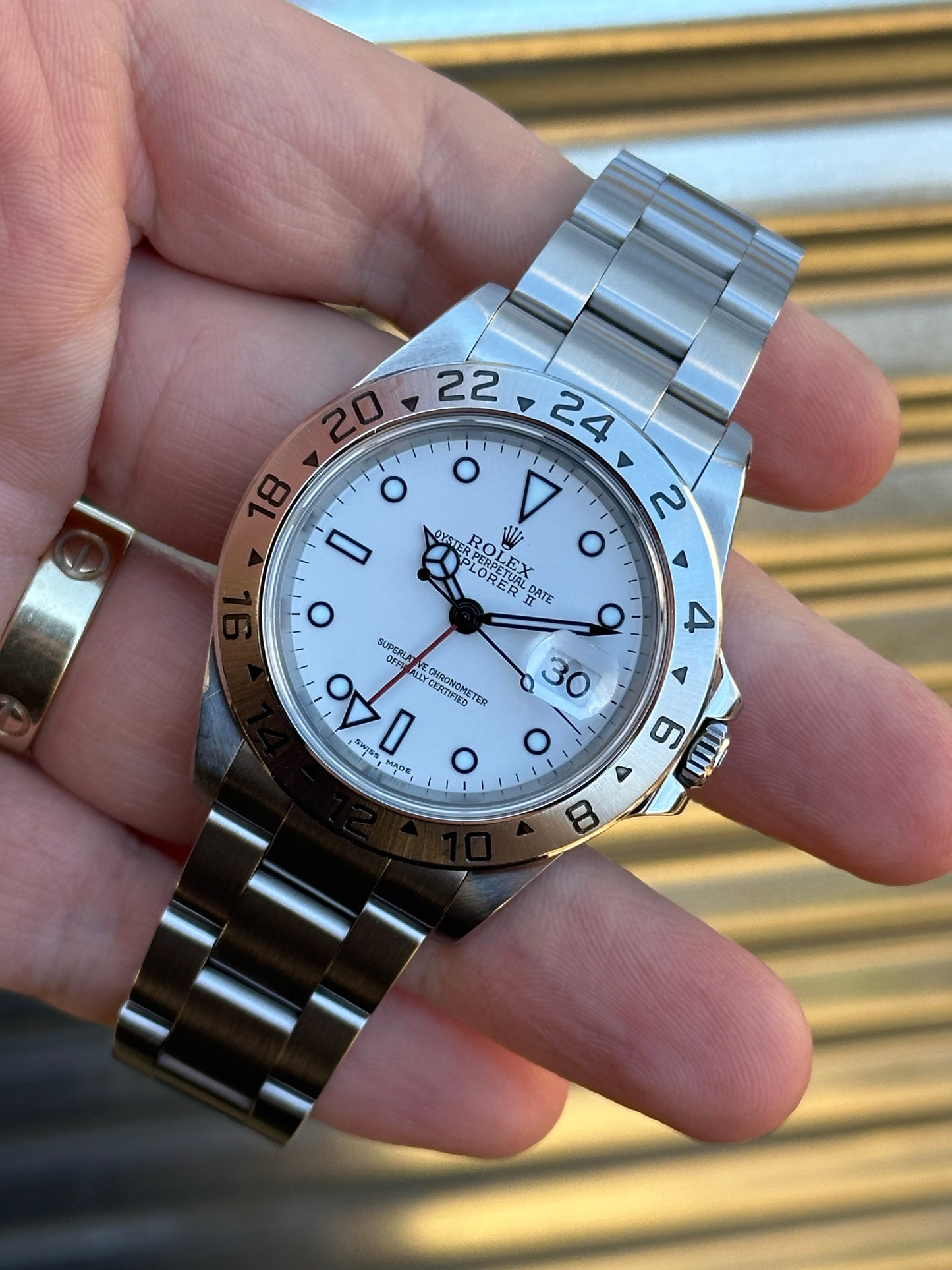 Rolex Explorer II “Polar” 40mm Ref.16570 Box & Papers