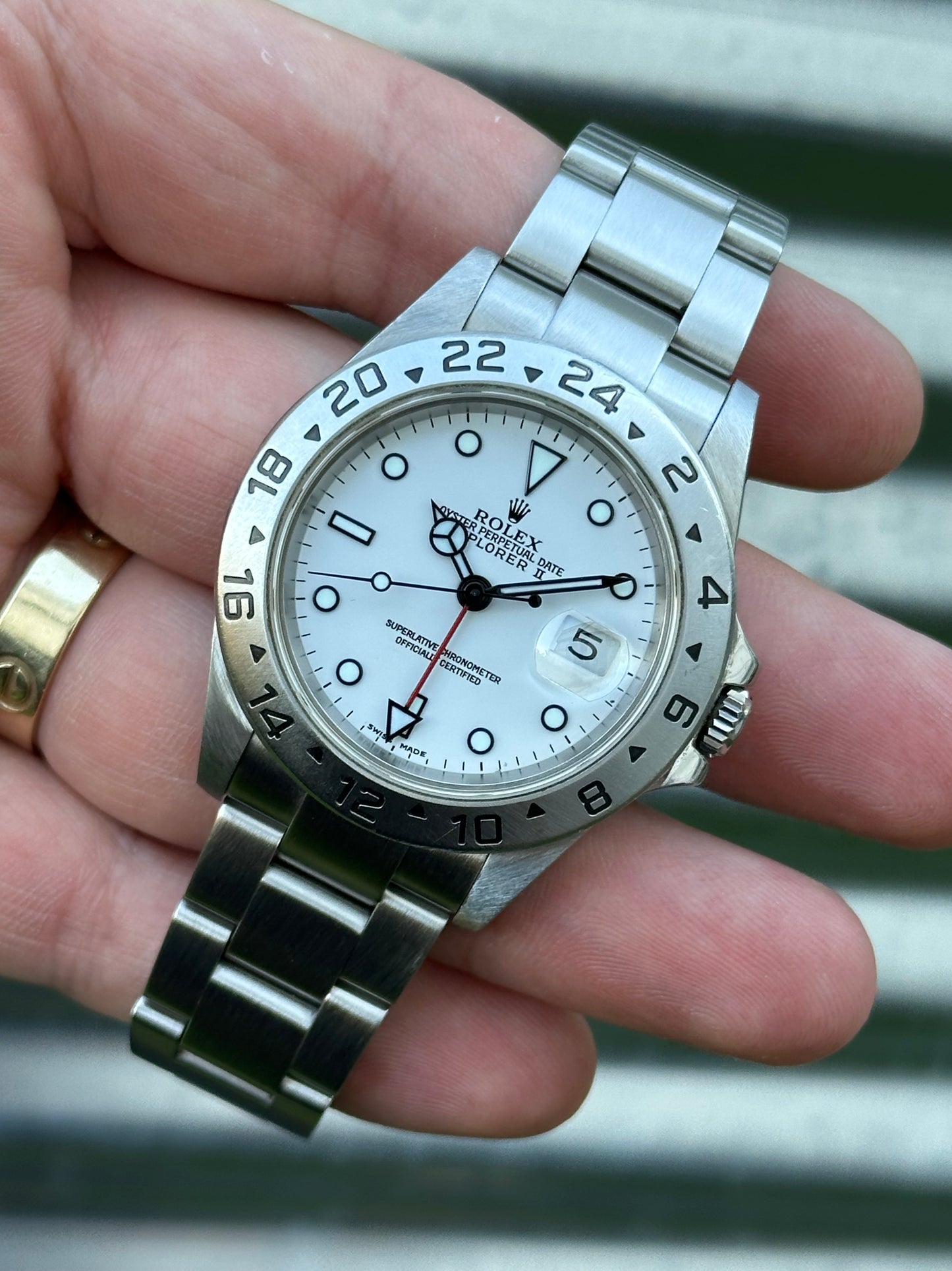 Rolex Explorer II “Polar” 40mm Ref.16570 Box & Papers