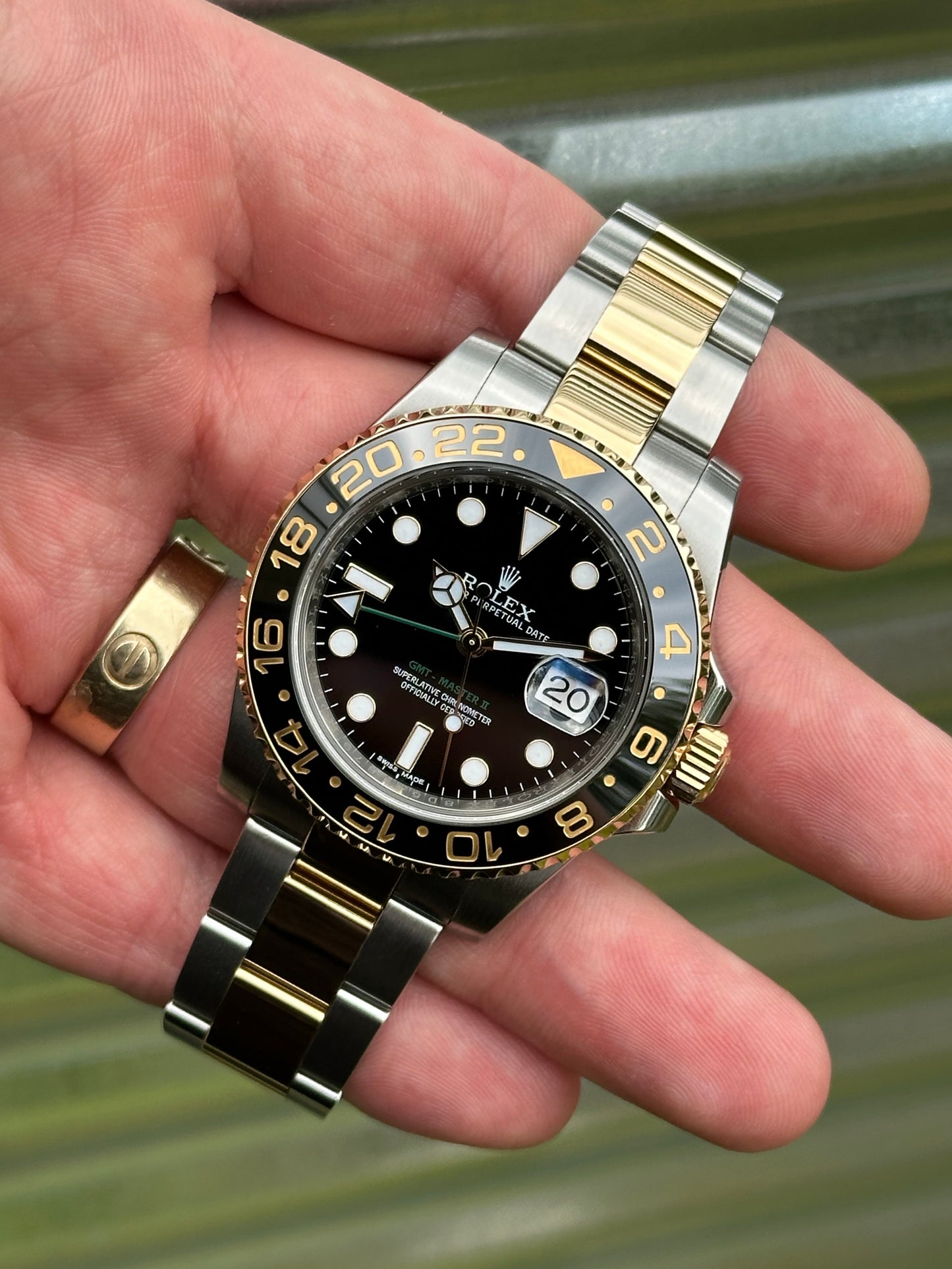 Rolex GMT Master II 40mm Ref.116713LN Watch & Card