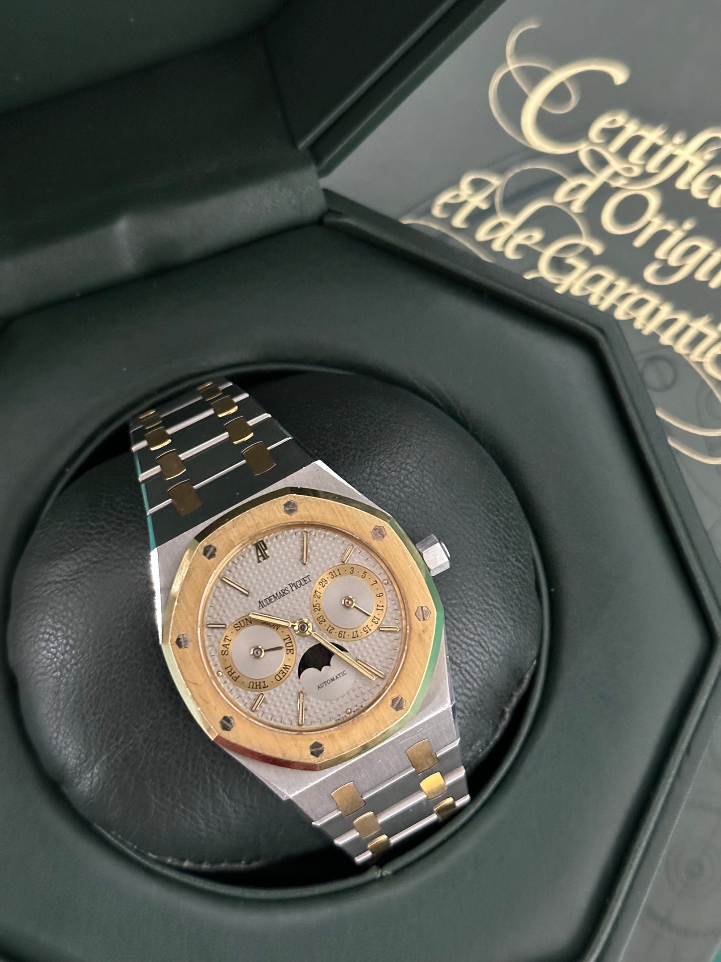 Audemars Piguet Royal Oak Day-Date Moonphase “Owl” 36mm Ref.25594SA Box/Papers