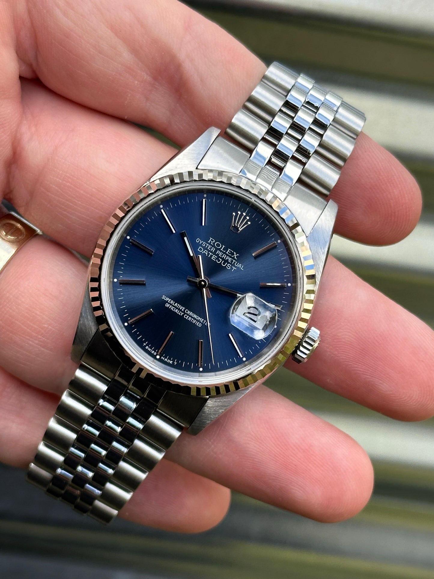 Rolex Datejust 36mm Ref.16234 “Blue Dial” Watch Only
