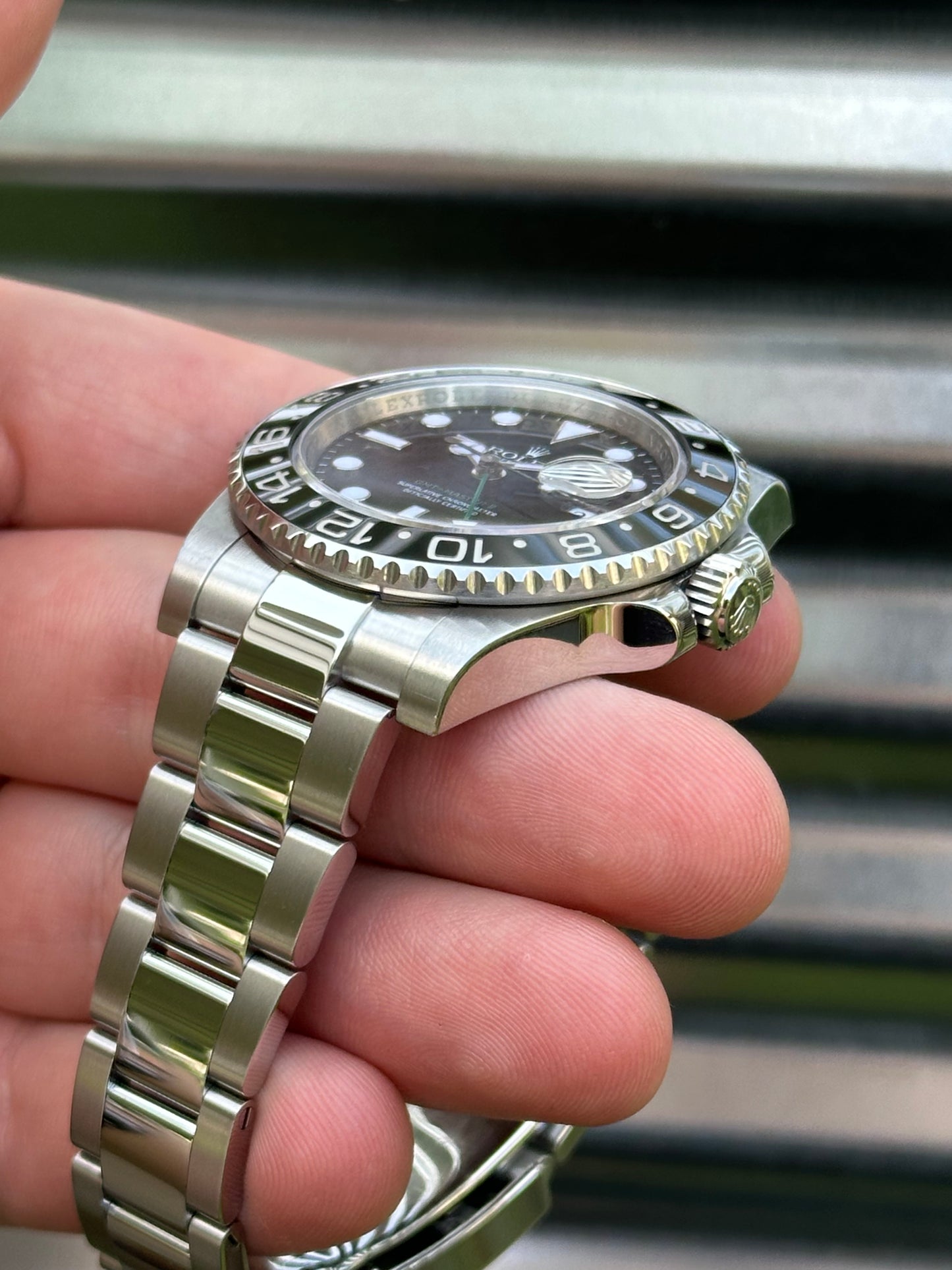 Rolex “Green Arrow” GMT Master 40mm Ref.116710LN Box & Card