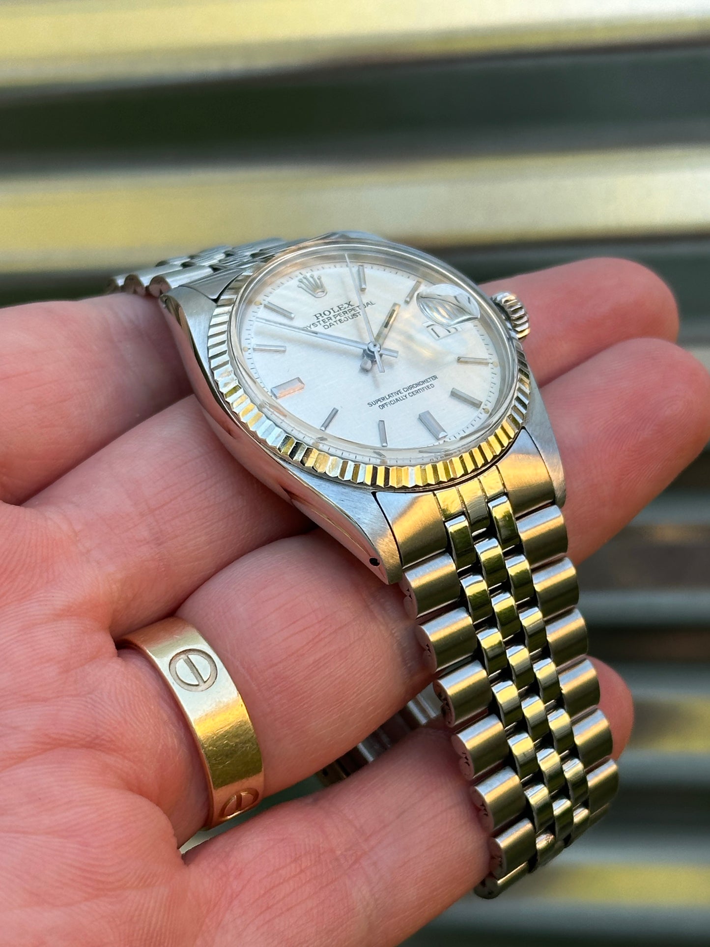 Rolex Datejust 36mm Ref.1601 “Linen Dial” Watch Only