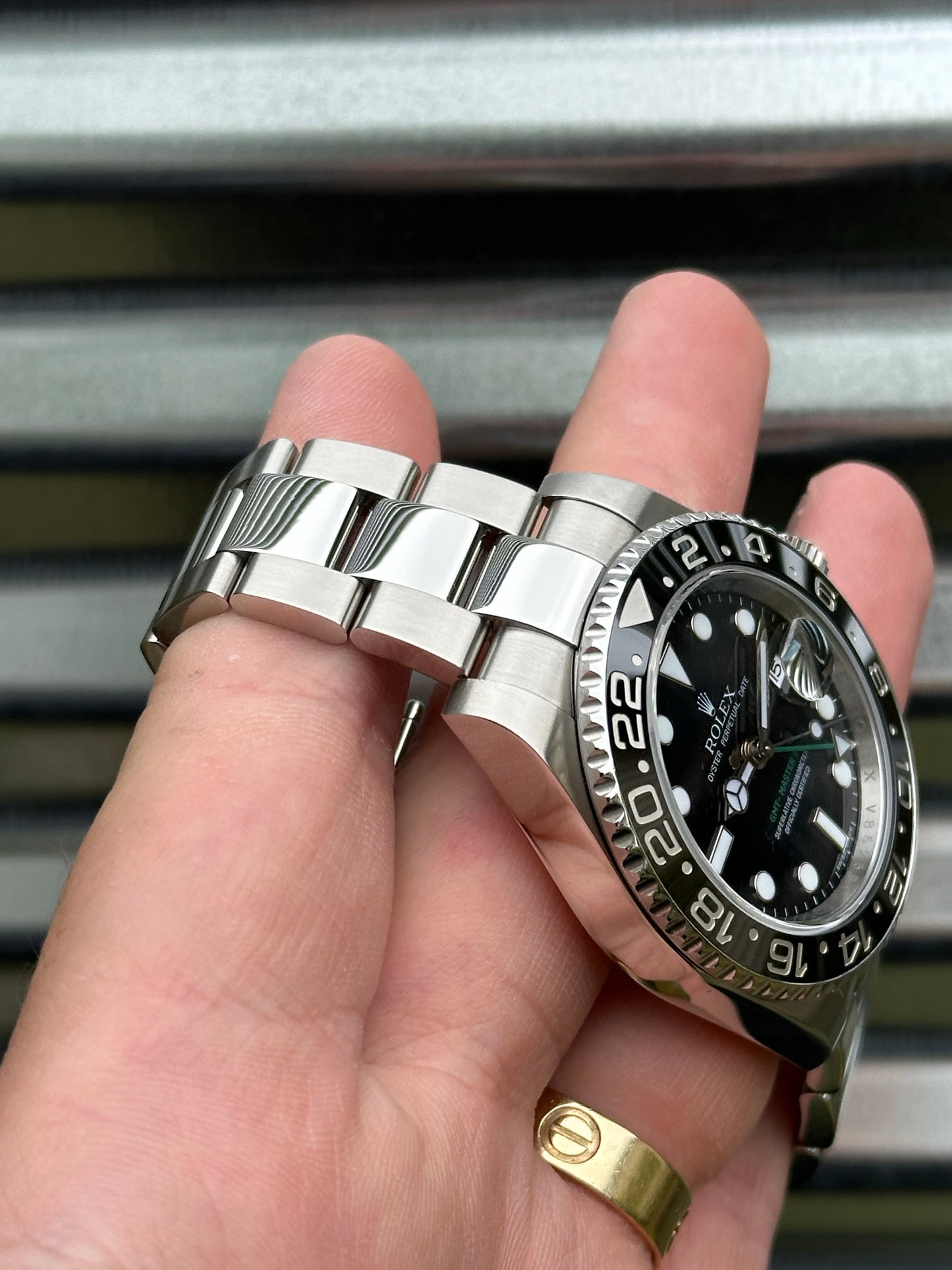 Rolex GMT Master II “Green Arrow” 40mm Ref.116710LN Box & Card