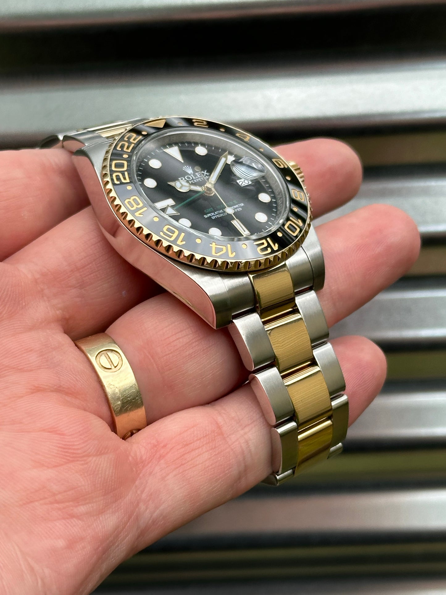 Rolex GMT Master II 40mm Ref.116713LN Watch & Card