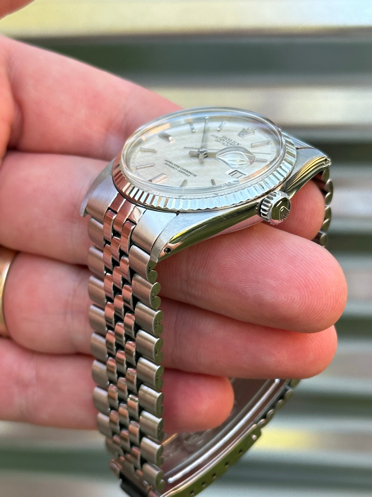 Rolex Datejust 36mm Ref.1601 “Linen Dial” Watch Only