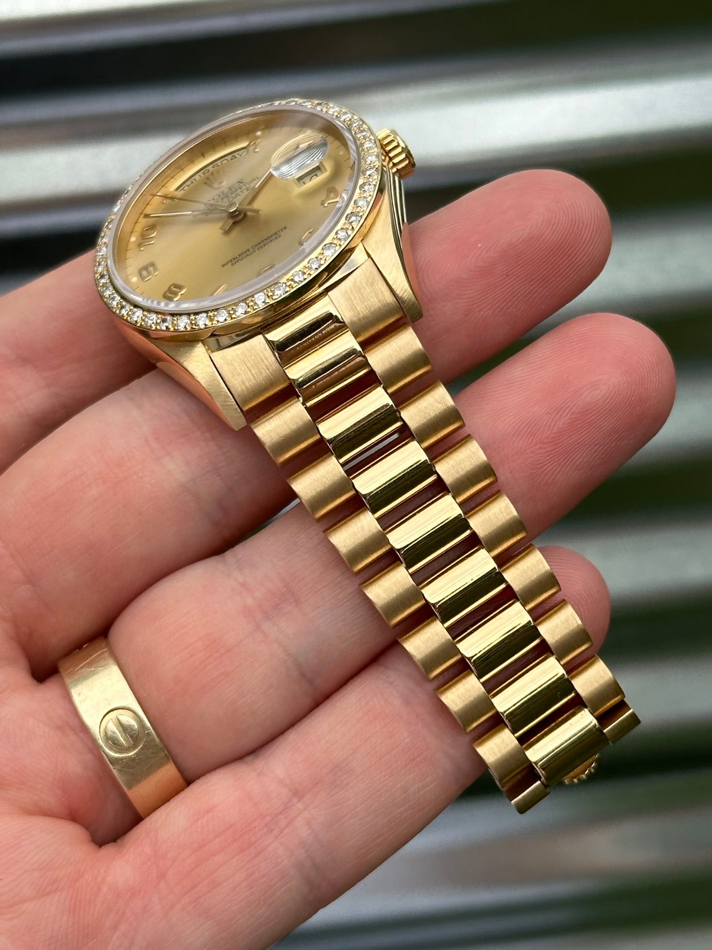 Rolex Day-Date 36mm Ref:18238 Double Quickset Box & Papers