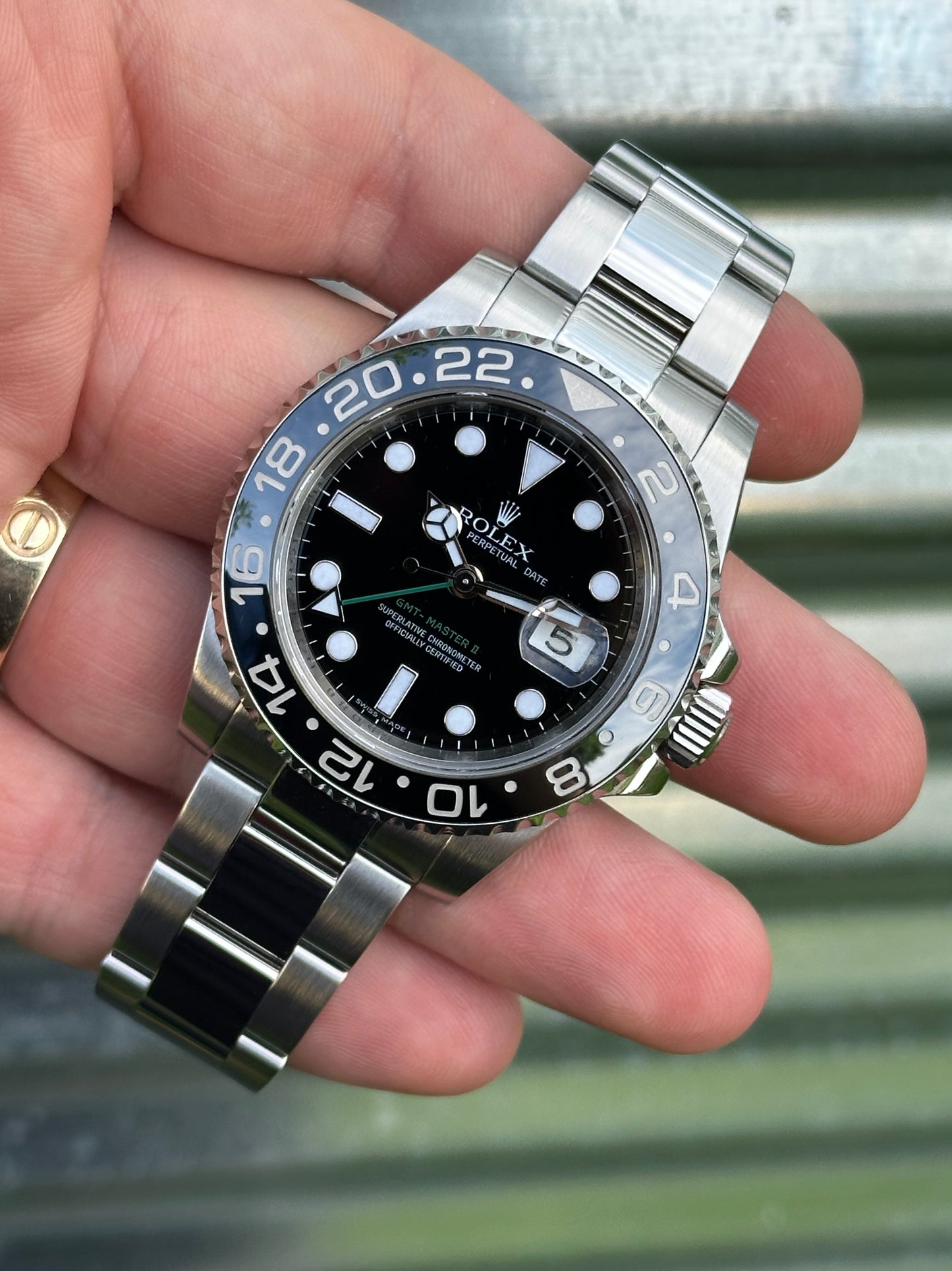 Rolex GMT Master II “Green Arrow” 40mm Ref.116710LN Box & Papers