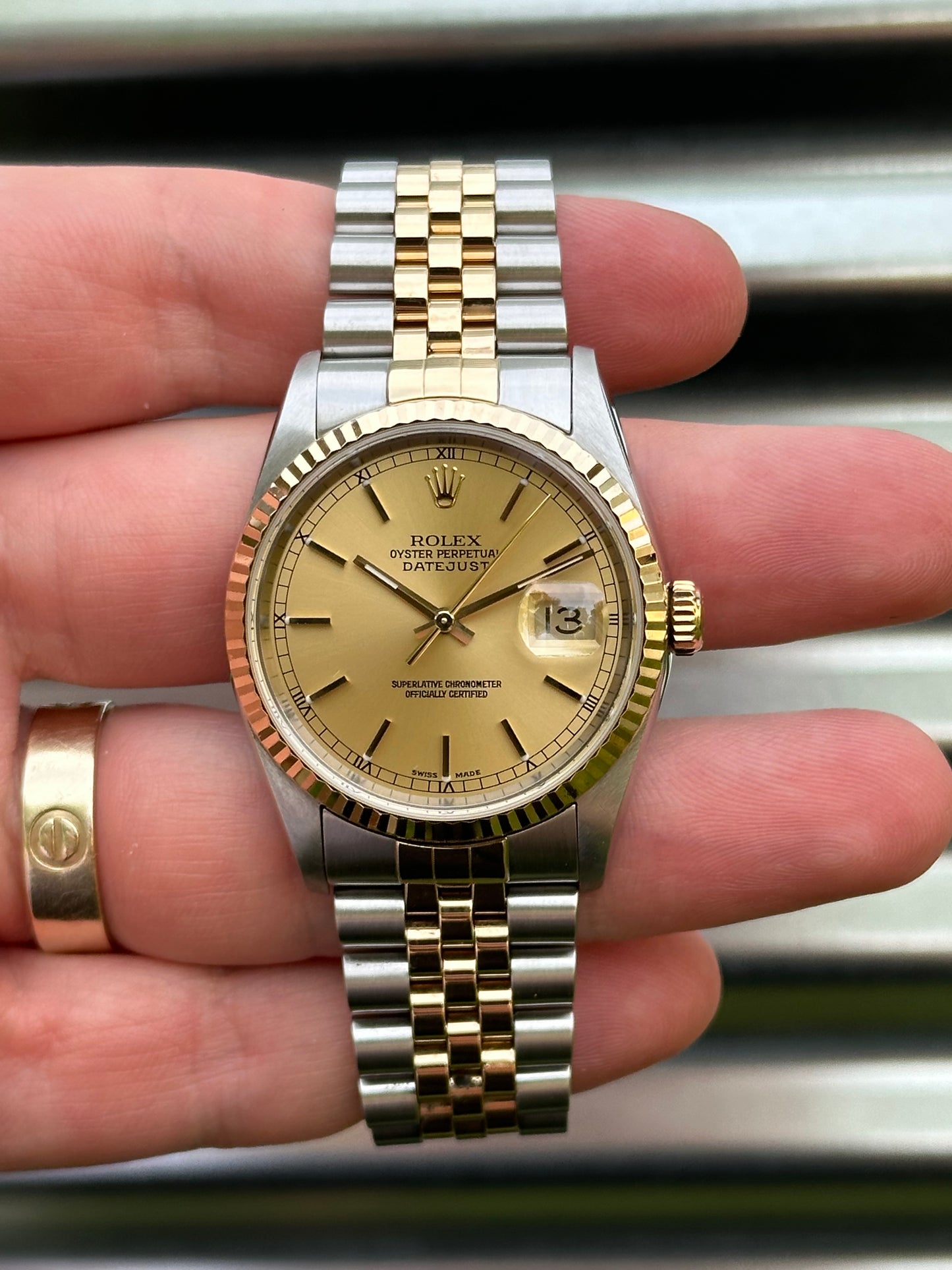 Rolex Datejust 36mm Ref.16233 Box & Papers & Service Card