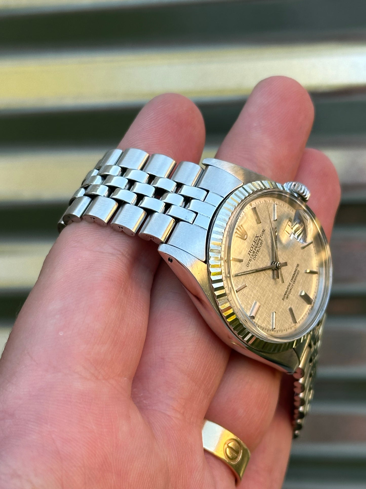 Rolex Datejust 36mm Ref.1601 “Linen Dial” Watch Only