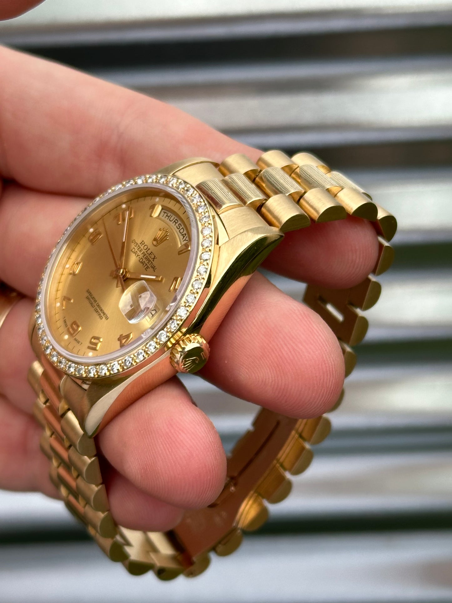 Rolex Day-Date 36mm Ref:18238 Double Quickset Box & Papers