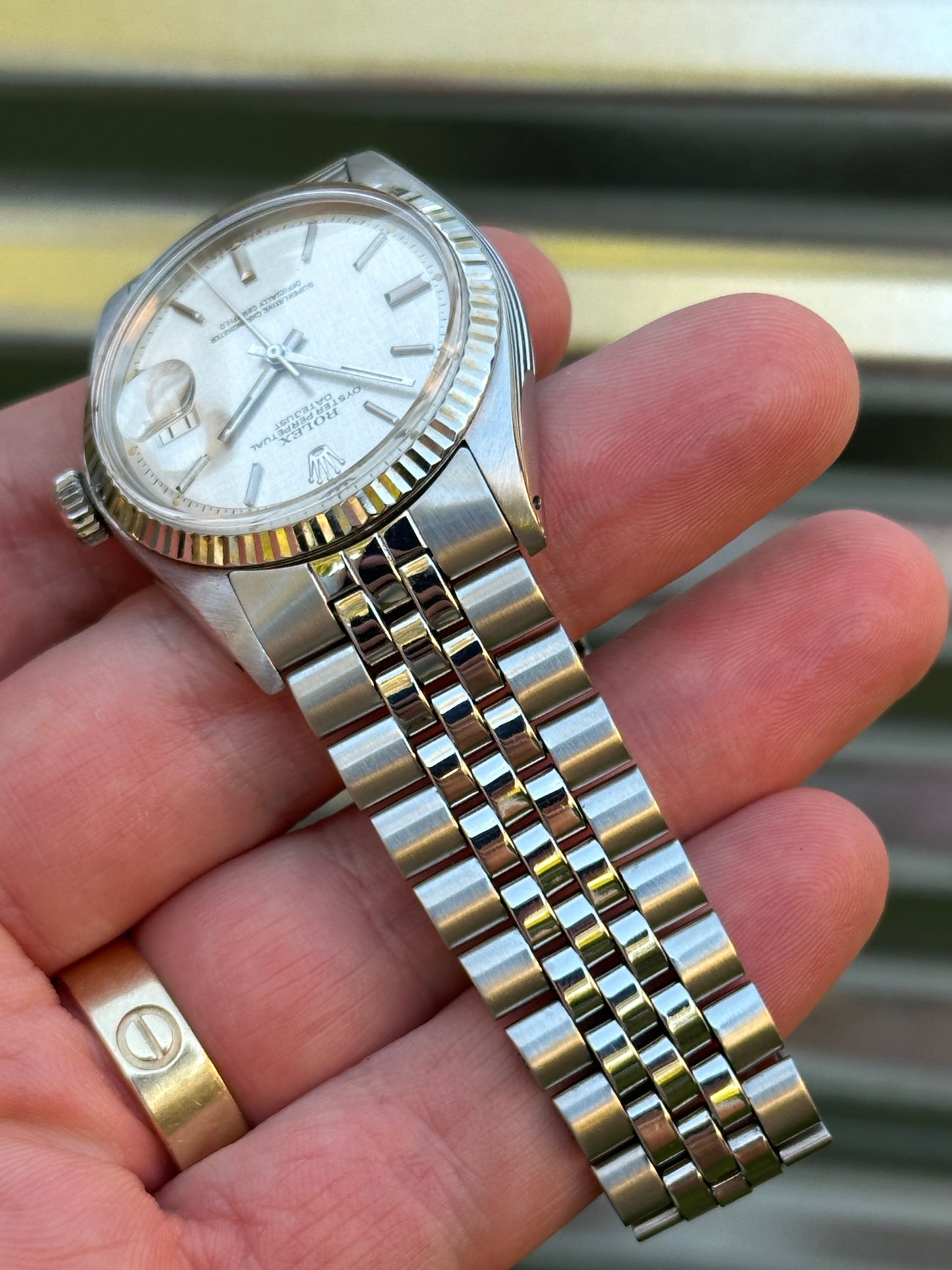 Rolex Datejust 36mm Ref.1601 “Linen Dial” Watch Only