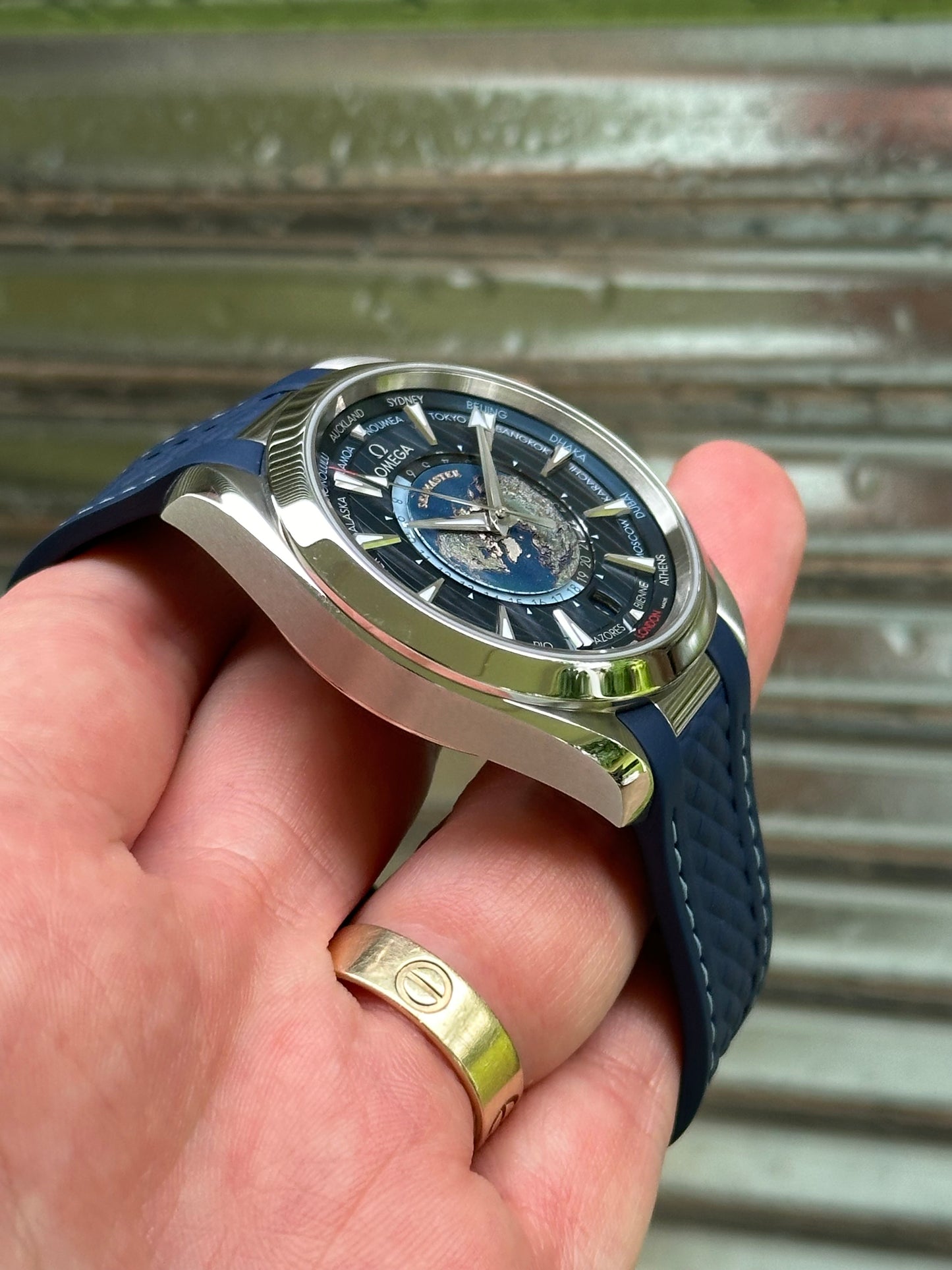 Omega Seamaster Aqua Terra World Timer 43mm Box & Papers (Cards)