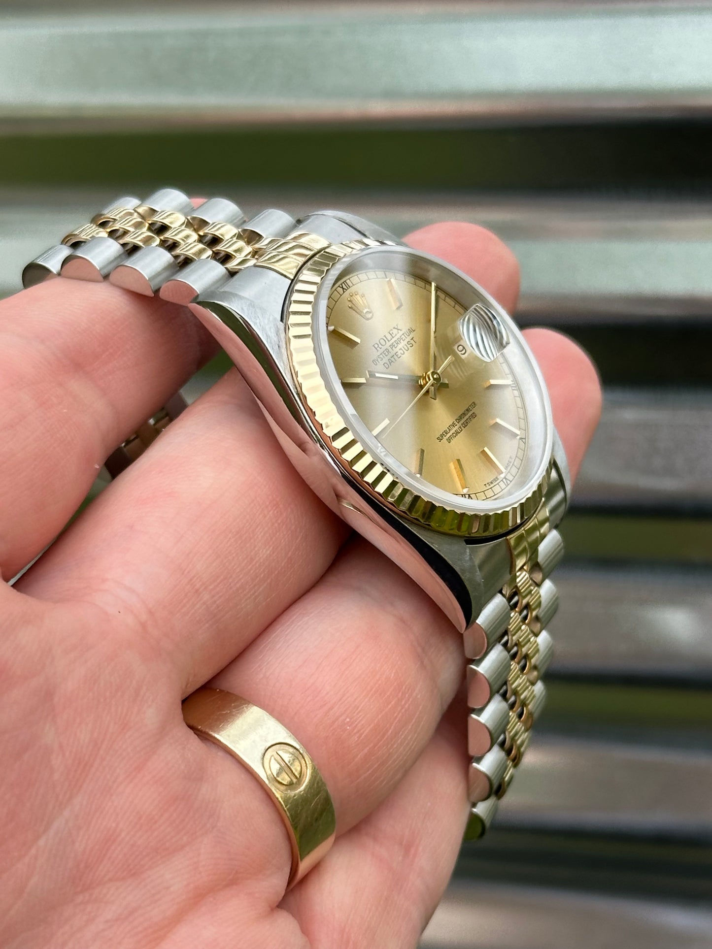 Rolex Datejust 36mm Ref.16233 “Champagne Dial” Box & Papers