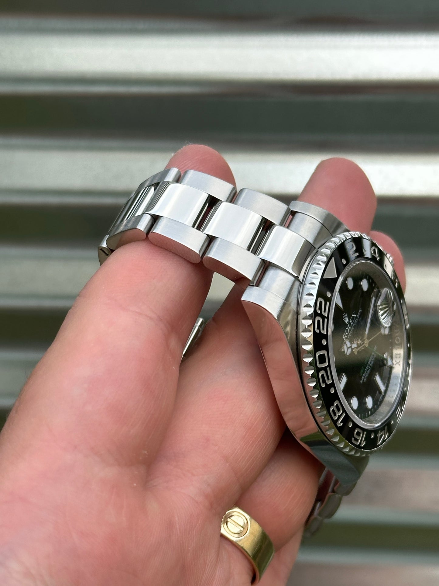 Rolex “Green Arrow” GMT 40mm Ref.116710LN Box & Card