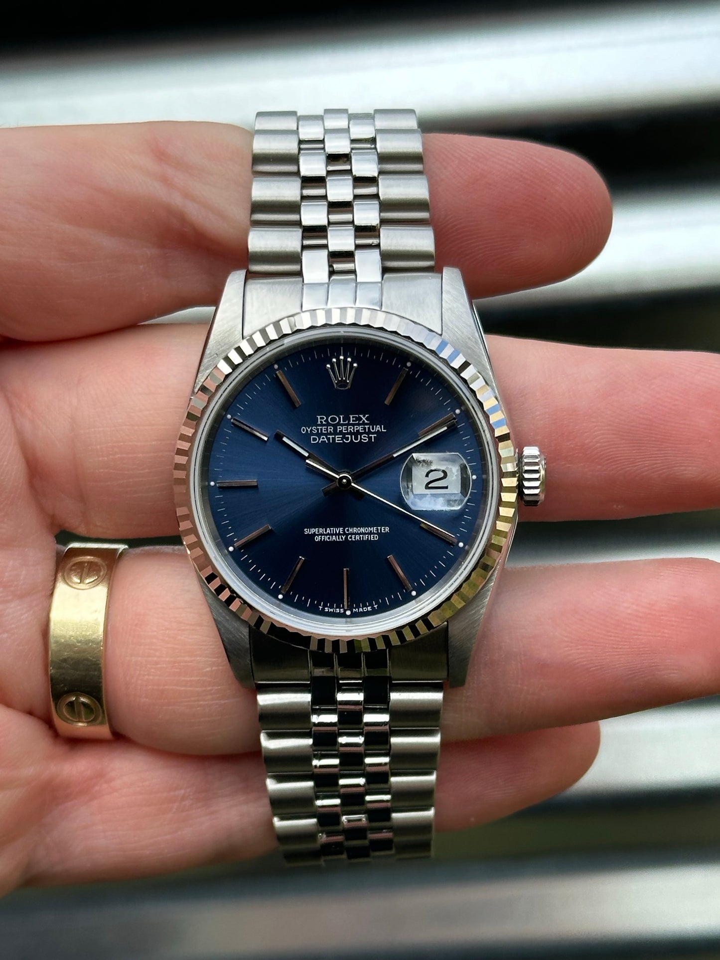 Rolex Datejust 36mm Ref.16234 “Blue Dial” Watch Only