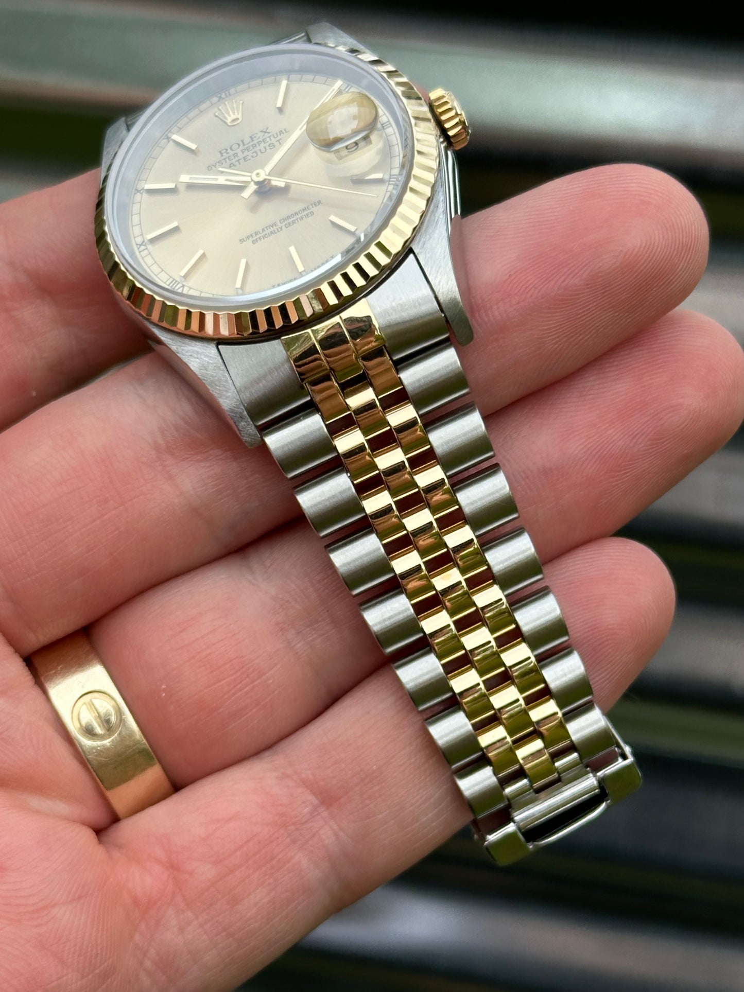 Rolex Datejust 36mm Ref.16233 “Champagne Dial” Box & Papers