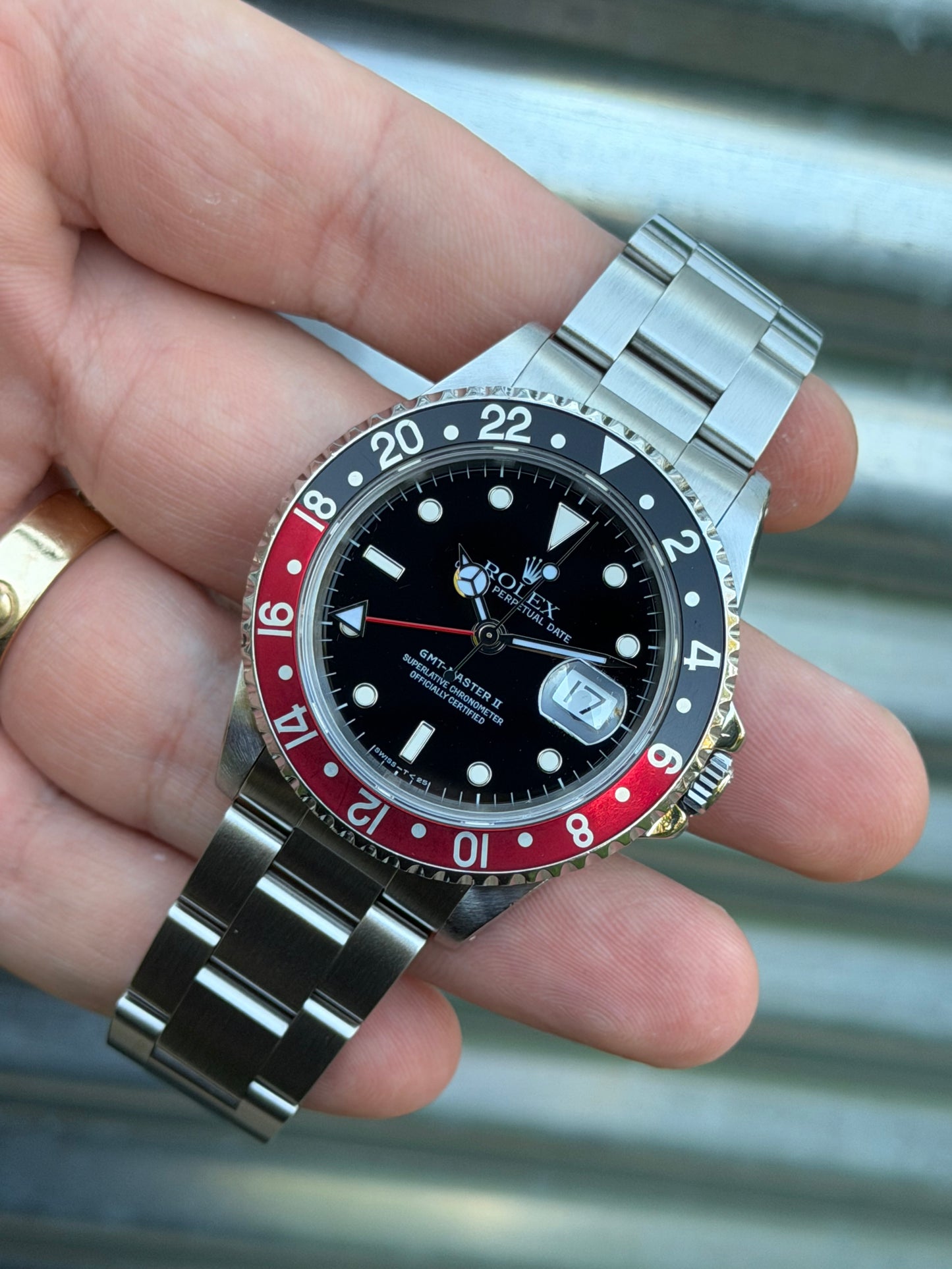 Rolex GMT Master II Coke 40mm Ref.16710 Watch w/Service Card and Receipt