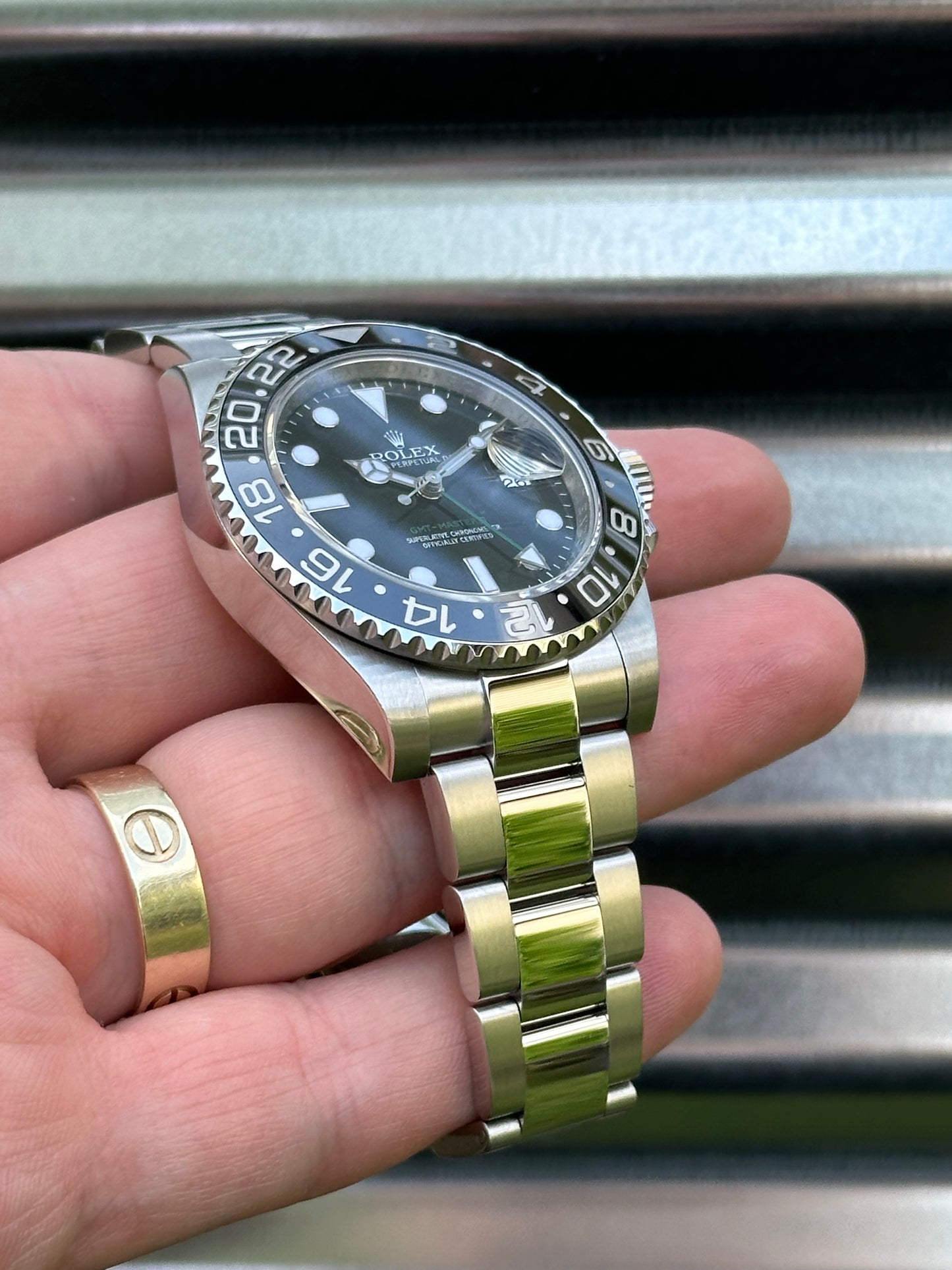 Rolex “Green Arrow” GMT Master 40mm Ref.116710LN Box & Card