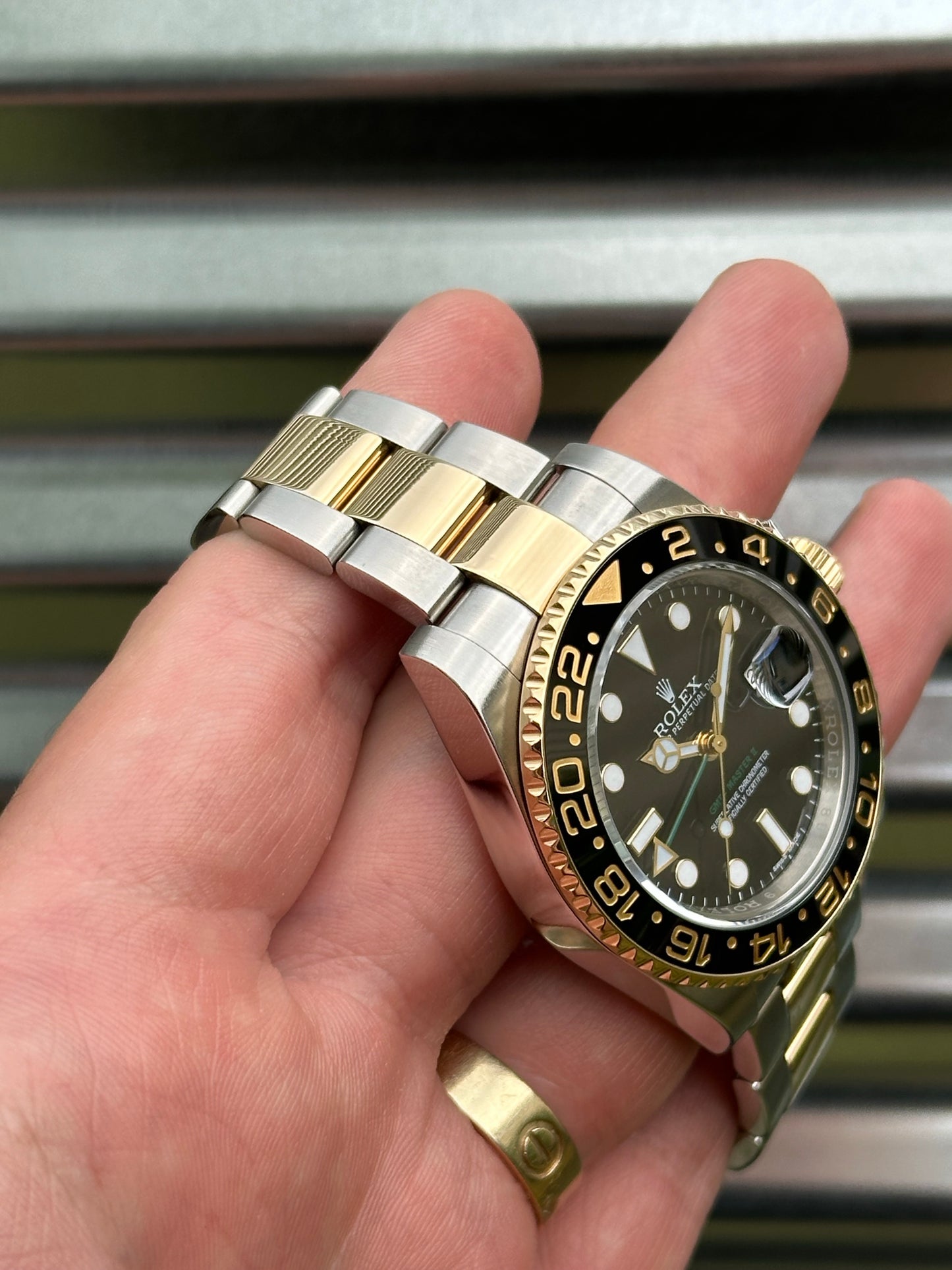 Rolex GMT Master II 40mm Ref.116713LN Watch & Card