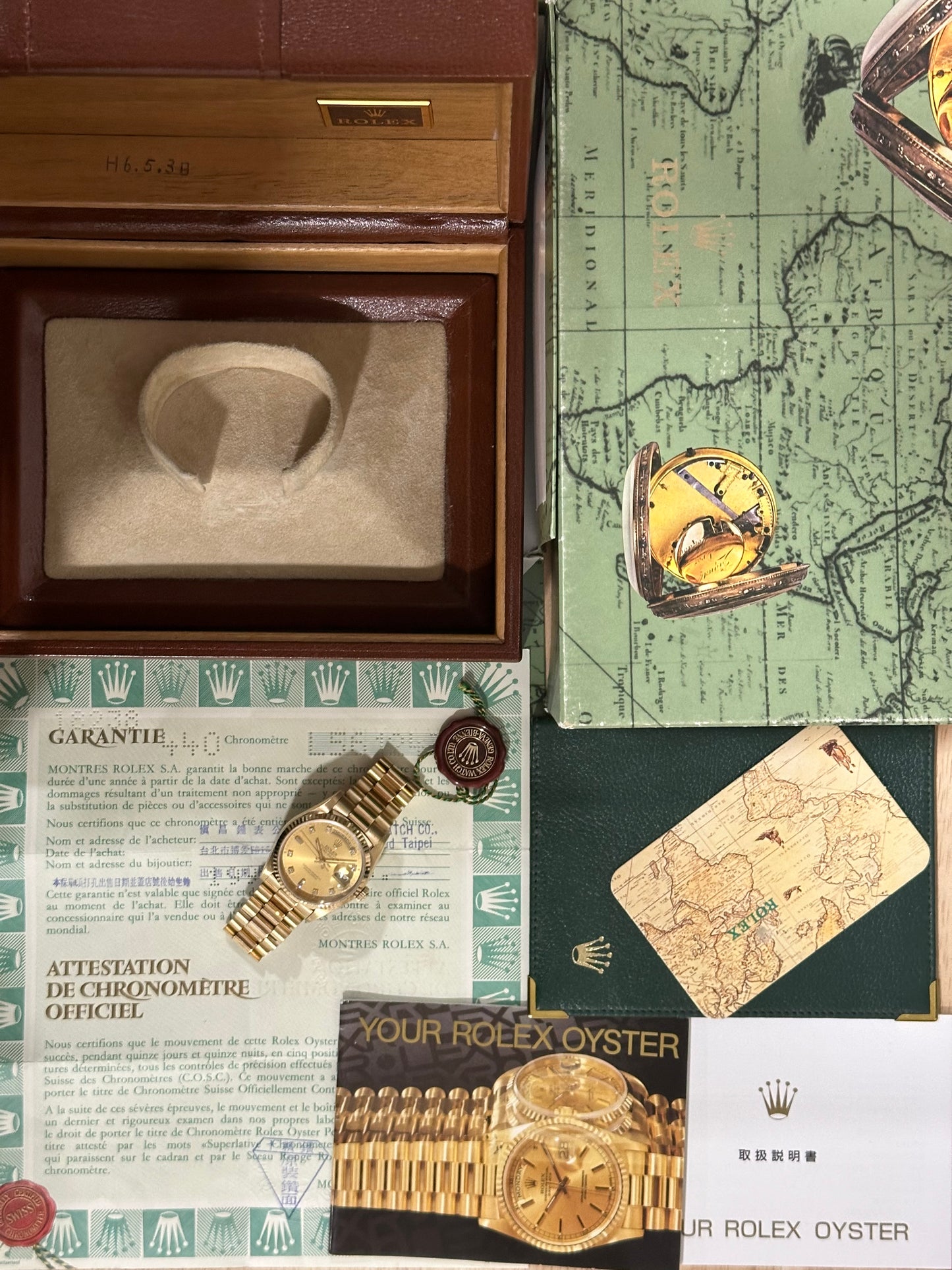 Rolex Day-Date 36mm Ref.18238 Box & Papers