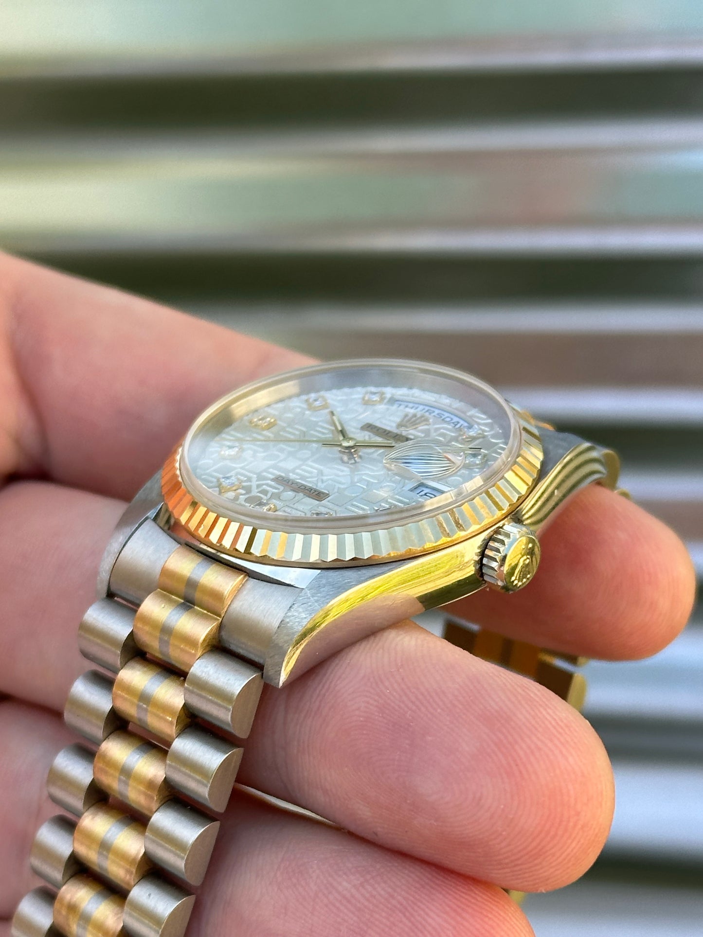 Rolex Day-Date “Tridor” 36mm Ref.18239 “Anniversary Diamond Dial”