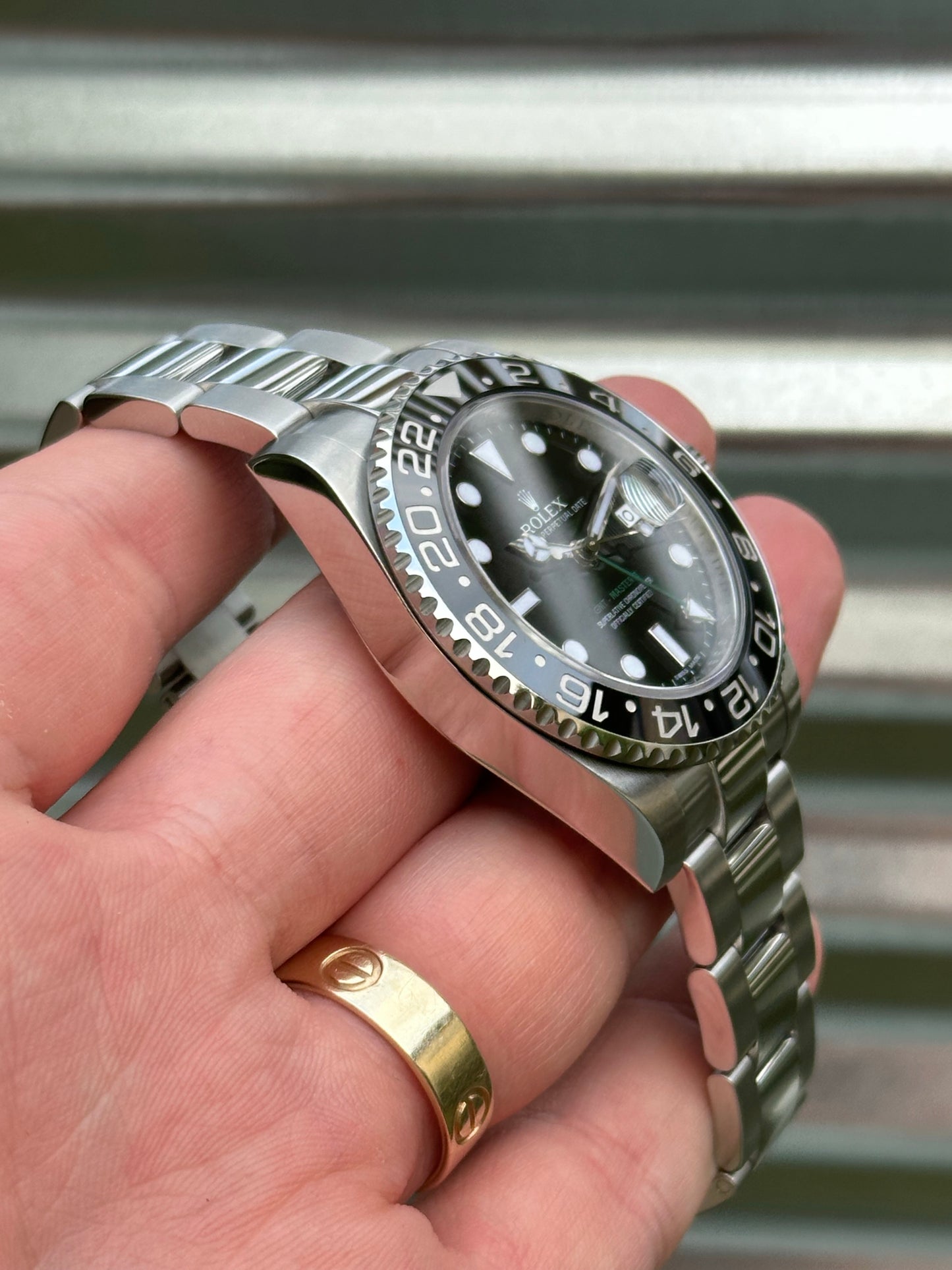 Rolex “Green Arrow” GMT 40mm Ref.116710LN Box & Card