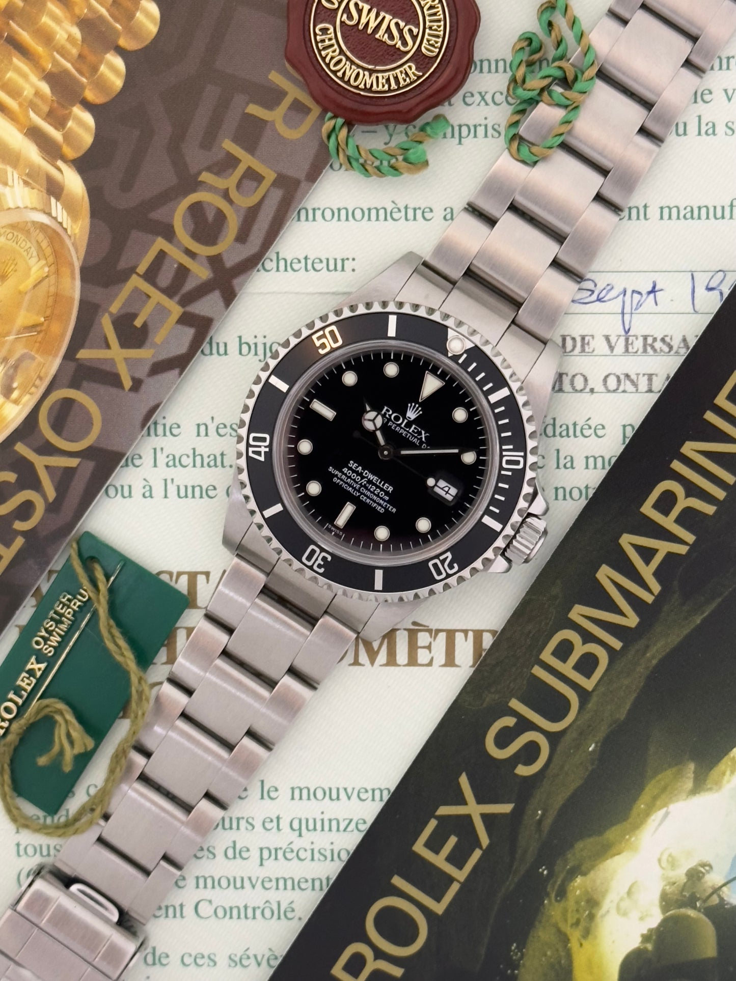 Rolex Sea-Dweller 40mm Ref.16600 Box & Papers