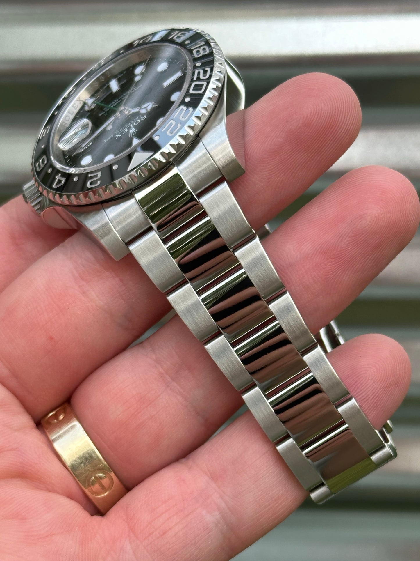 Rolex “Green Arrow” GMT 40mm Ref.116710LN Box & Card
