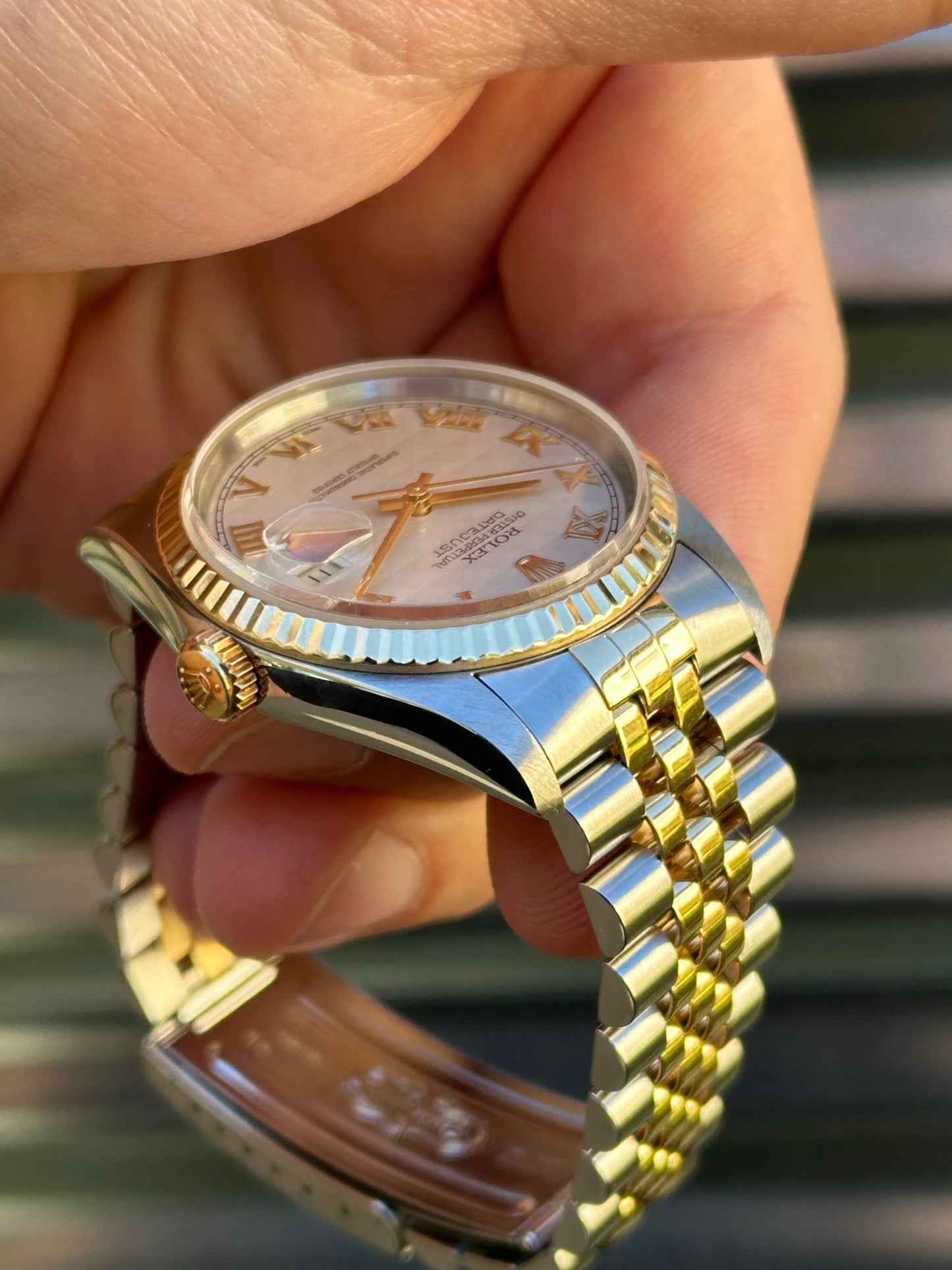Rolex Datejust “Pyramid Dial” 36mm Ref.16233 Box & Papers