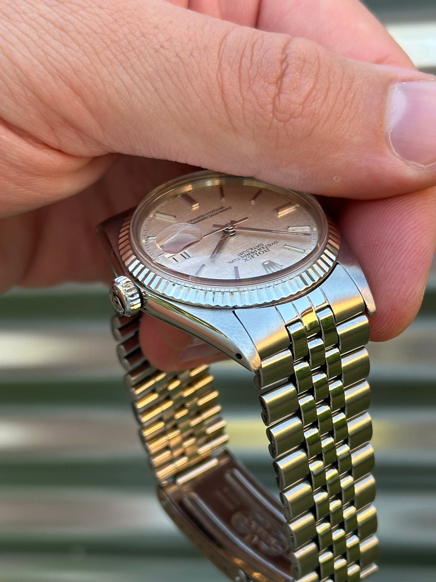 Rolex Datejust 36mm Ref.1601 “Linen Dial” Watch Only