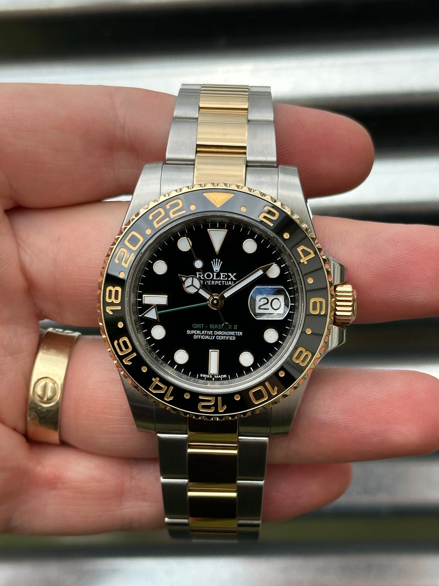Rolex GMT Master II 40mm Ref.116713LN Watch & Card