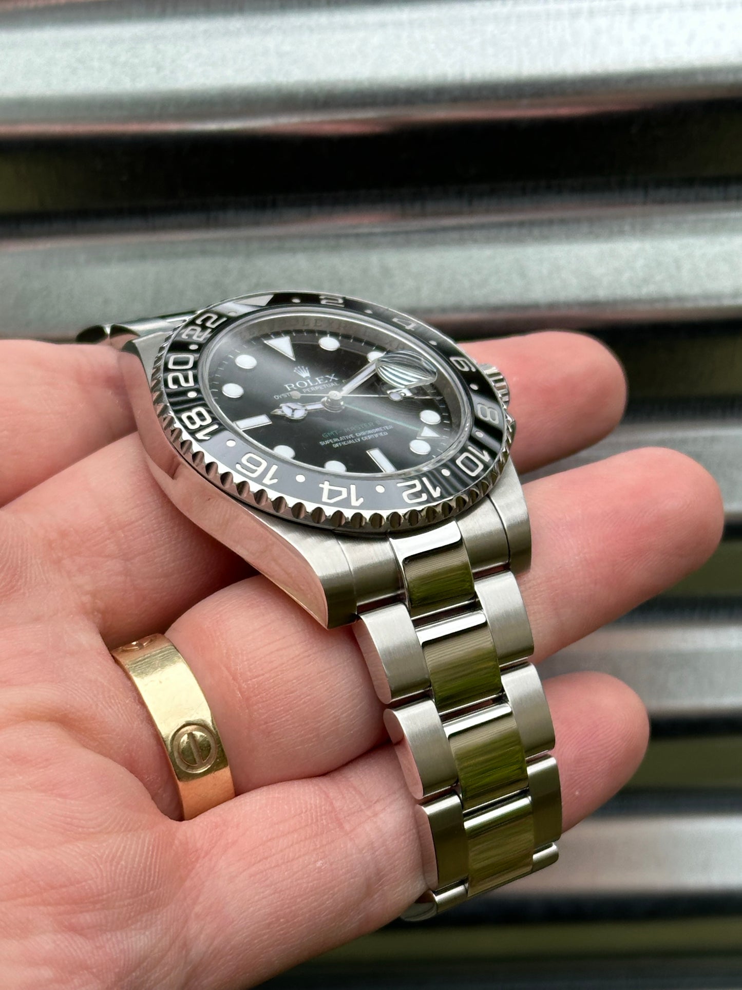 Rolex GMT Master II “Green Arrow” 40mm Ref.116710LN Box & Card