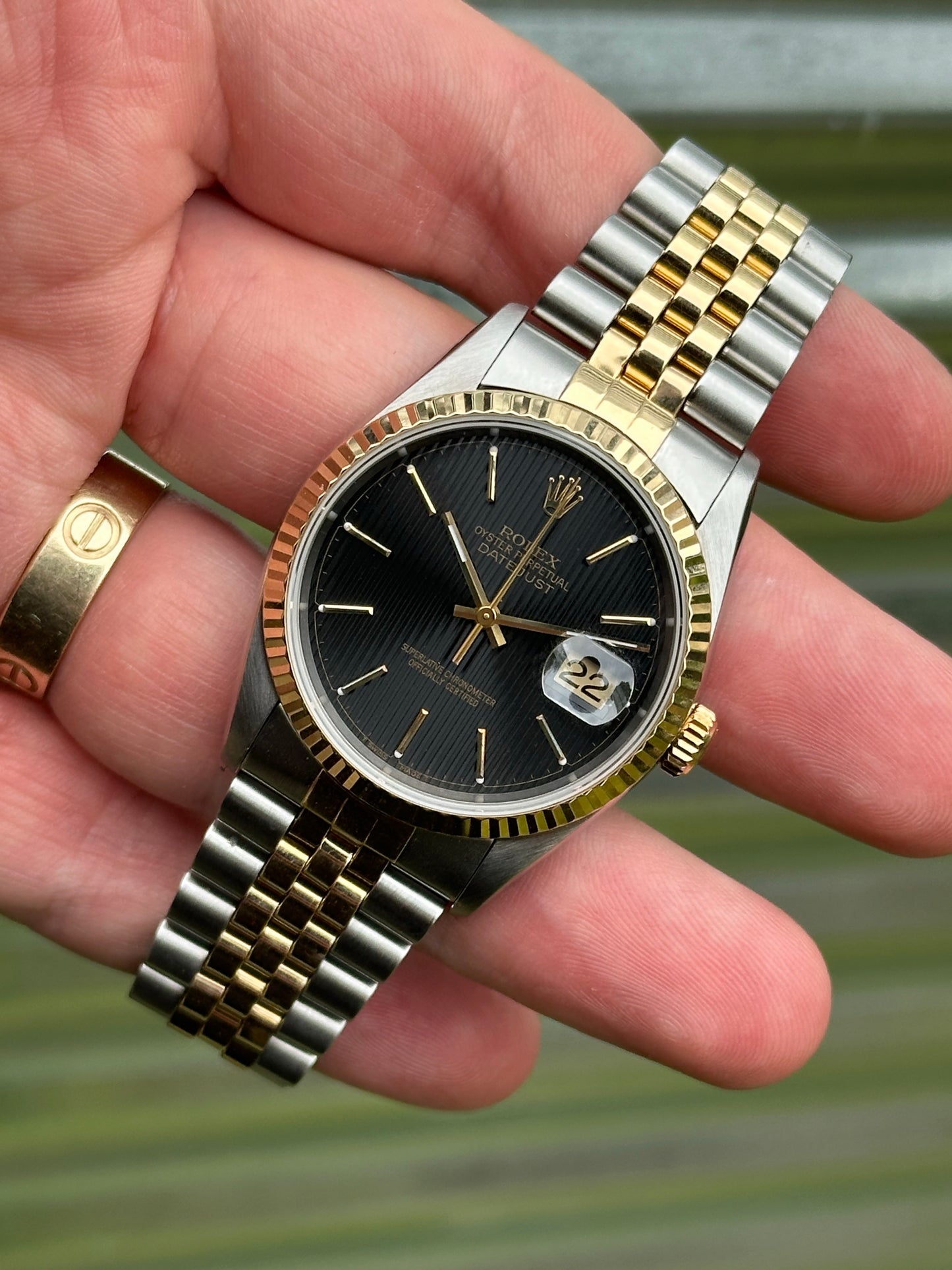 Rolex Datejust 36mm Ref.16233 “Tapestry Dial” Box & Papers