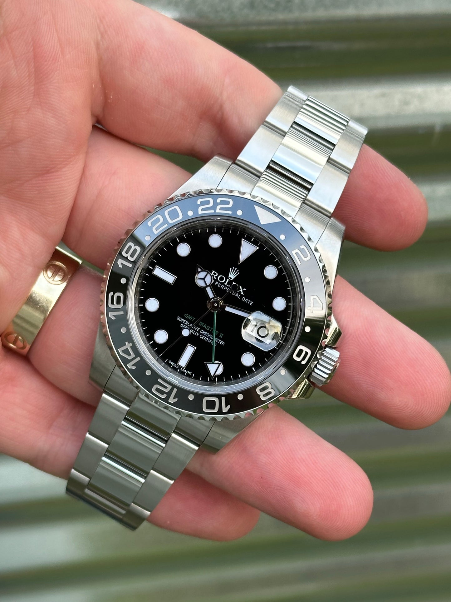 Rolex “Green Arrow” GMT 40mm Ref.116710LN Box & Card