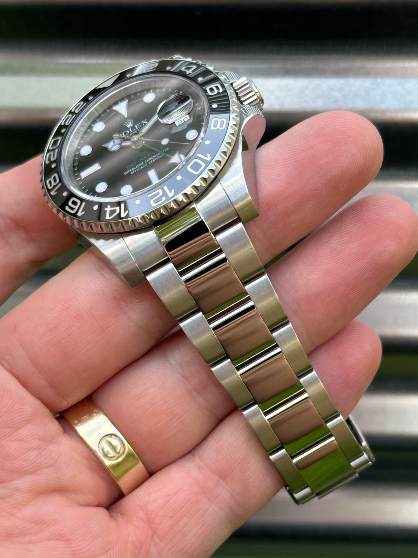 Rolex “Green Arrow” GMT Master 40mm Ref.116710LN Box & Card