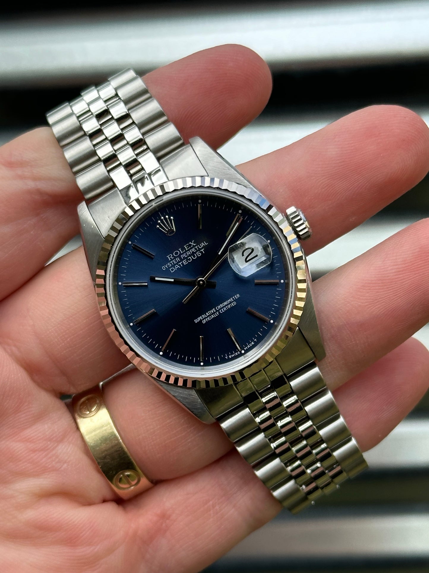 Rolex Datejust 36mm Ref.16234 “Blue Dial” Watch Only