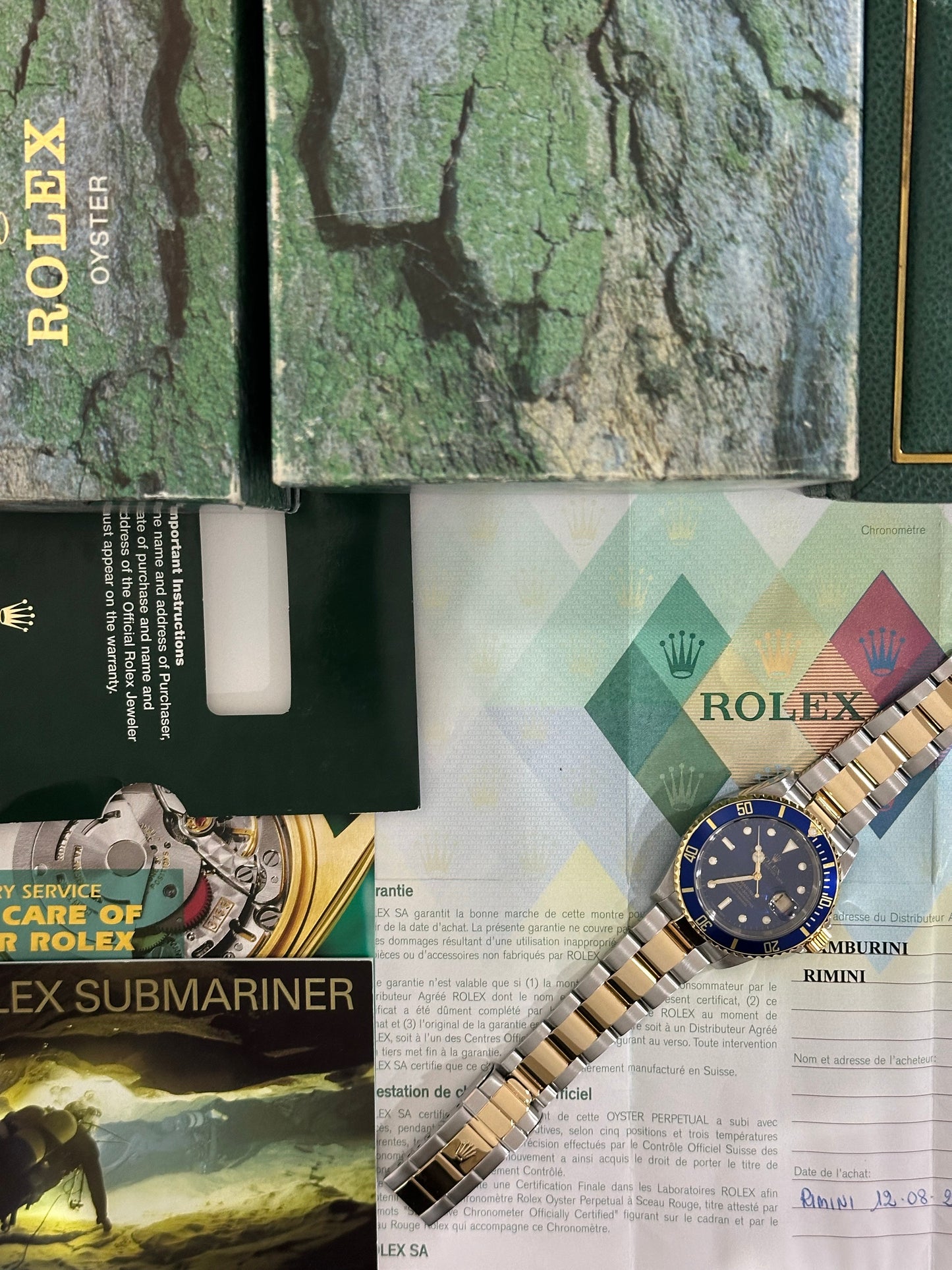 Rolex Submariner Date “Bluesy” 40mm Ref.16613 Box & Papers