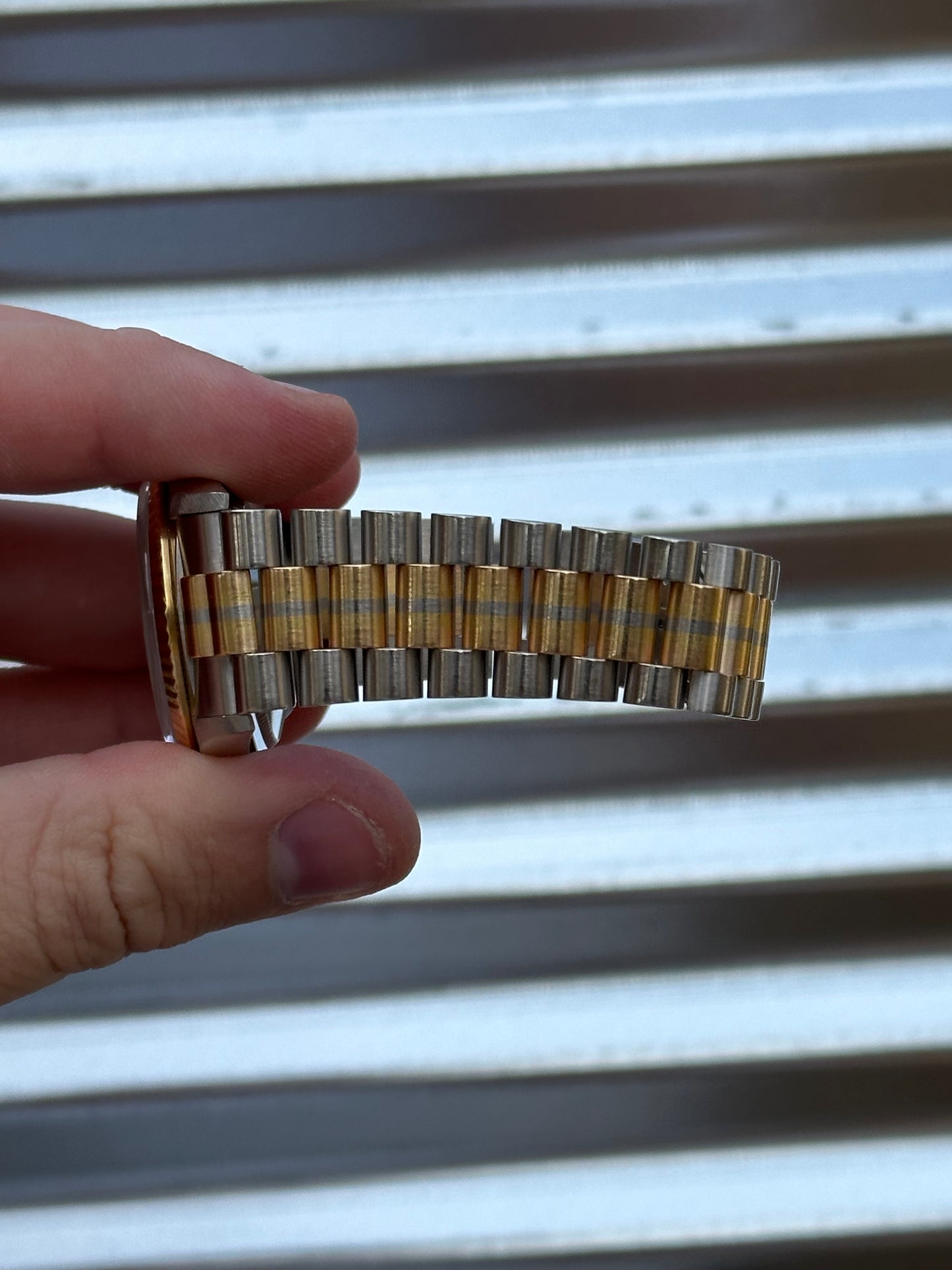Rolex Day-Date 36mm Ref.18239 Tridor Factory Salmon Diamond Dial