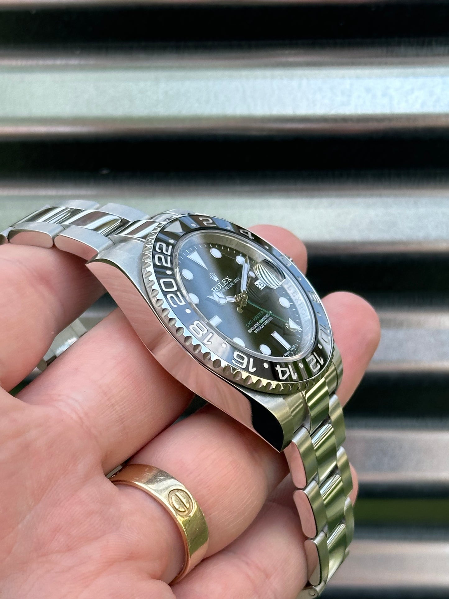Rolex “Green Arrow” GMT Master 40mm Ref.116710LN Box & Card