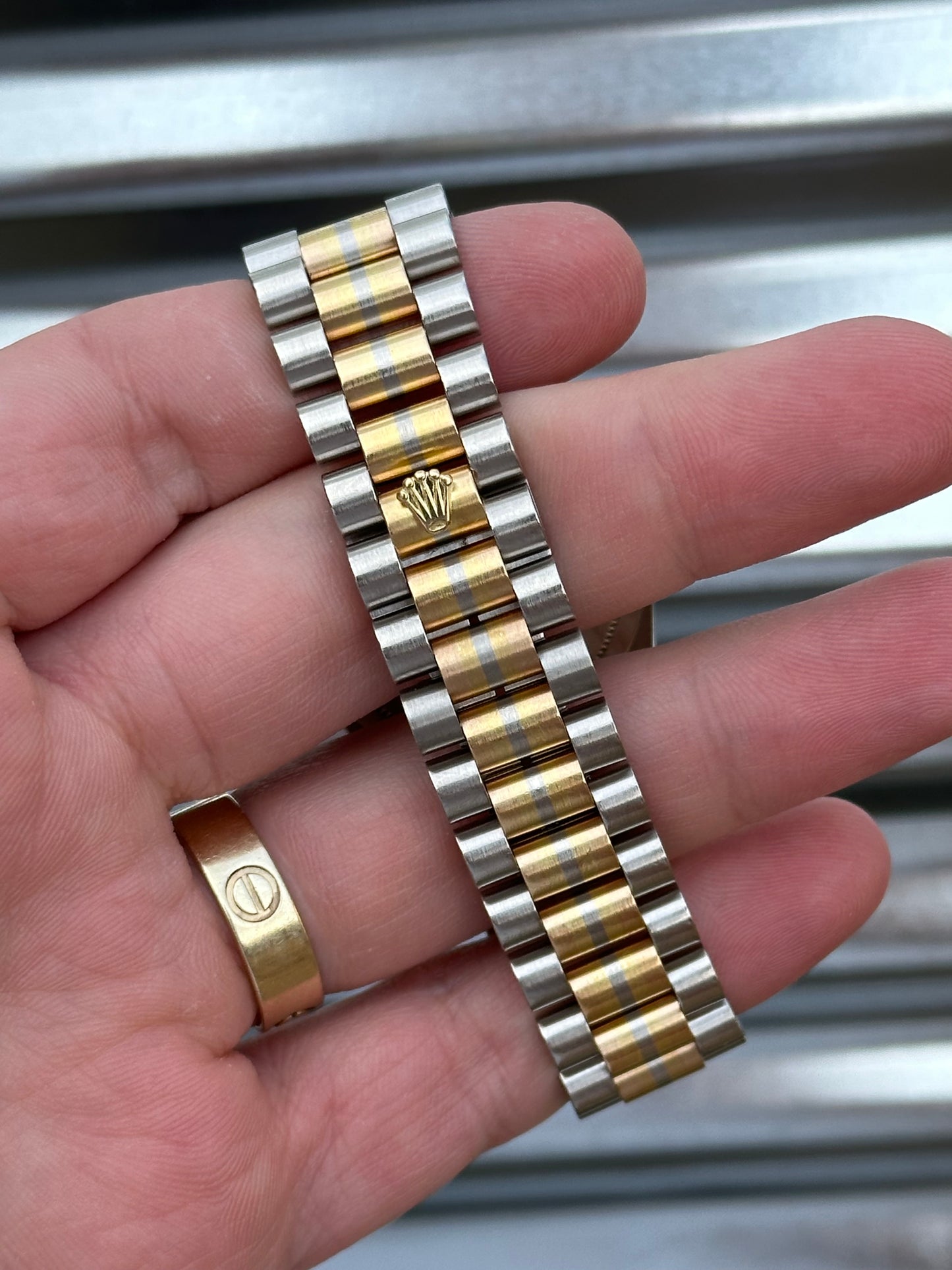Rolex Day-Date 36mm Ref.18239 Tridor Factory Salmon Diamond Dial