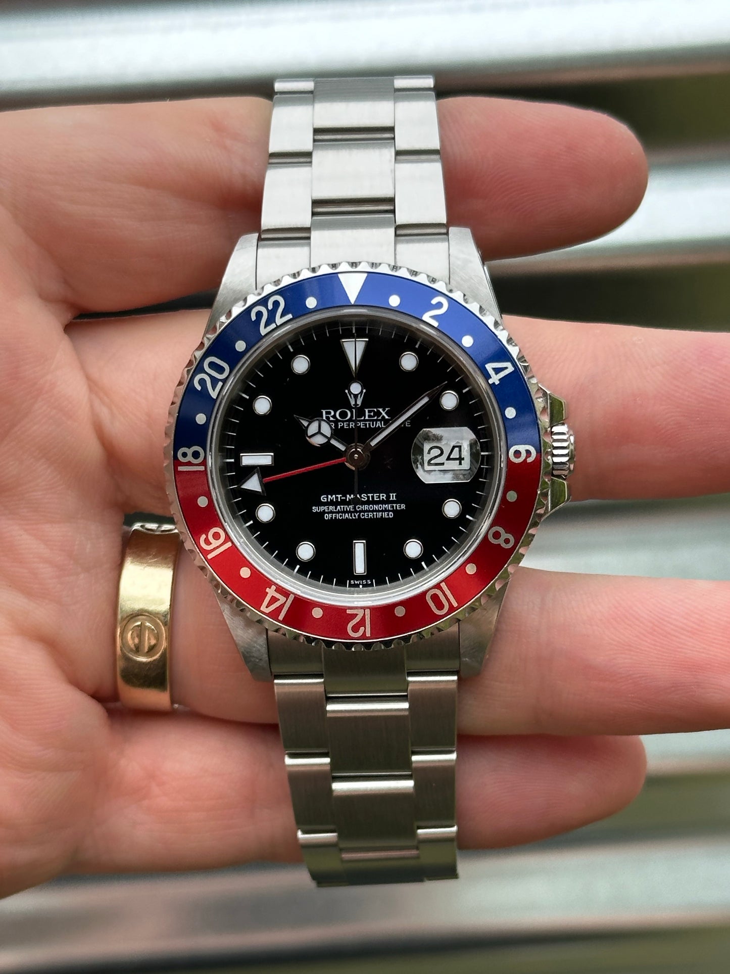 Rolex GMT Master II “Pepsi” 40mm Ref.16710 Box & Paper