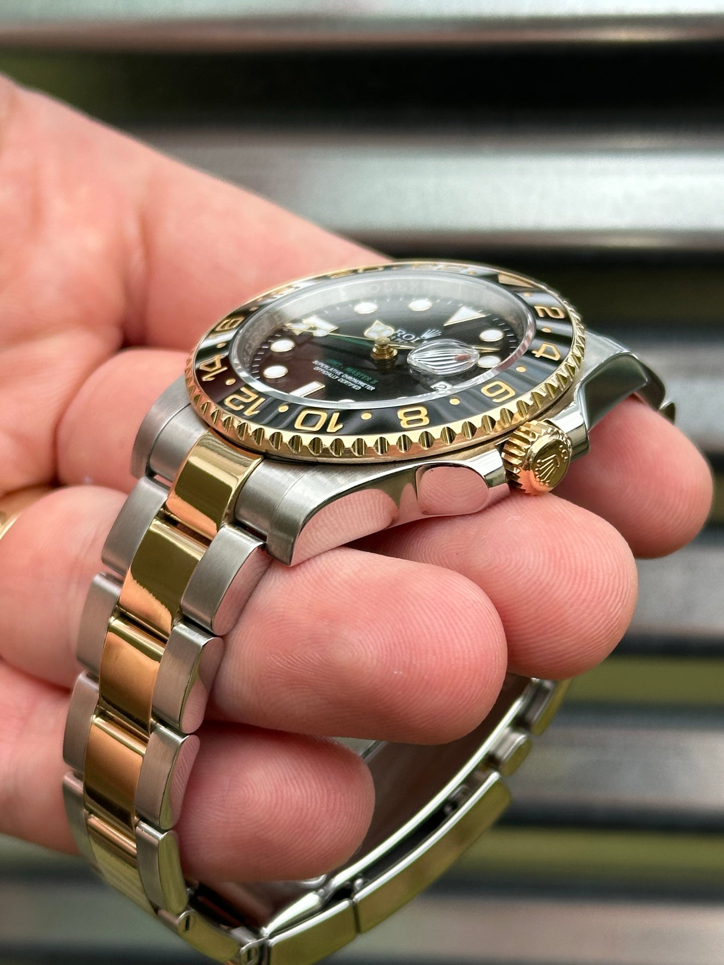 Rolex GMT Master II 40mm Ref.116713LN Watch & Card